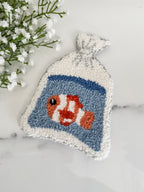 Fish in Bag Mug Rug