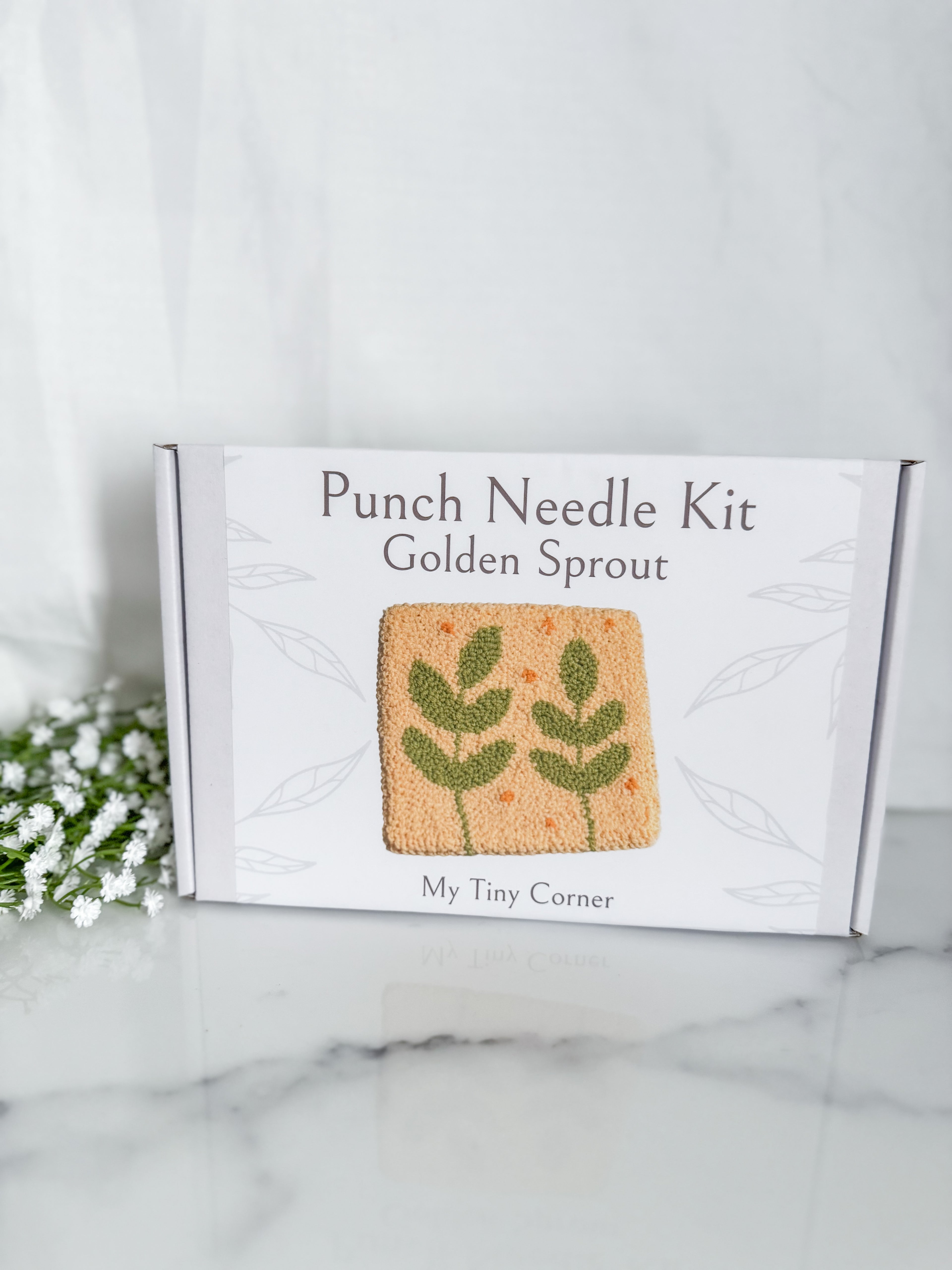 Golden Sprout Needle Mug Rug Kit
