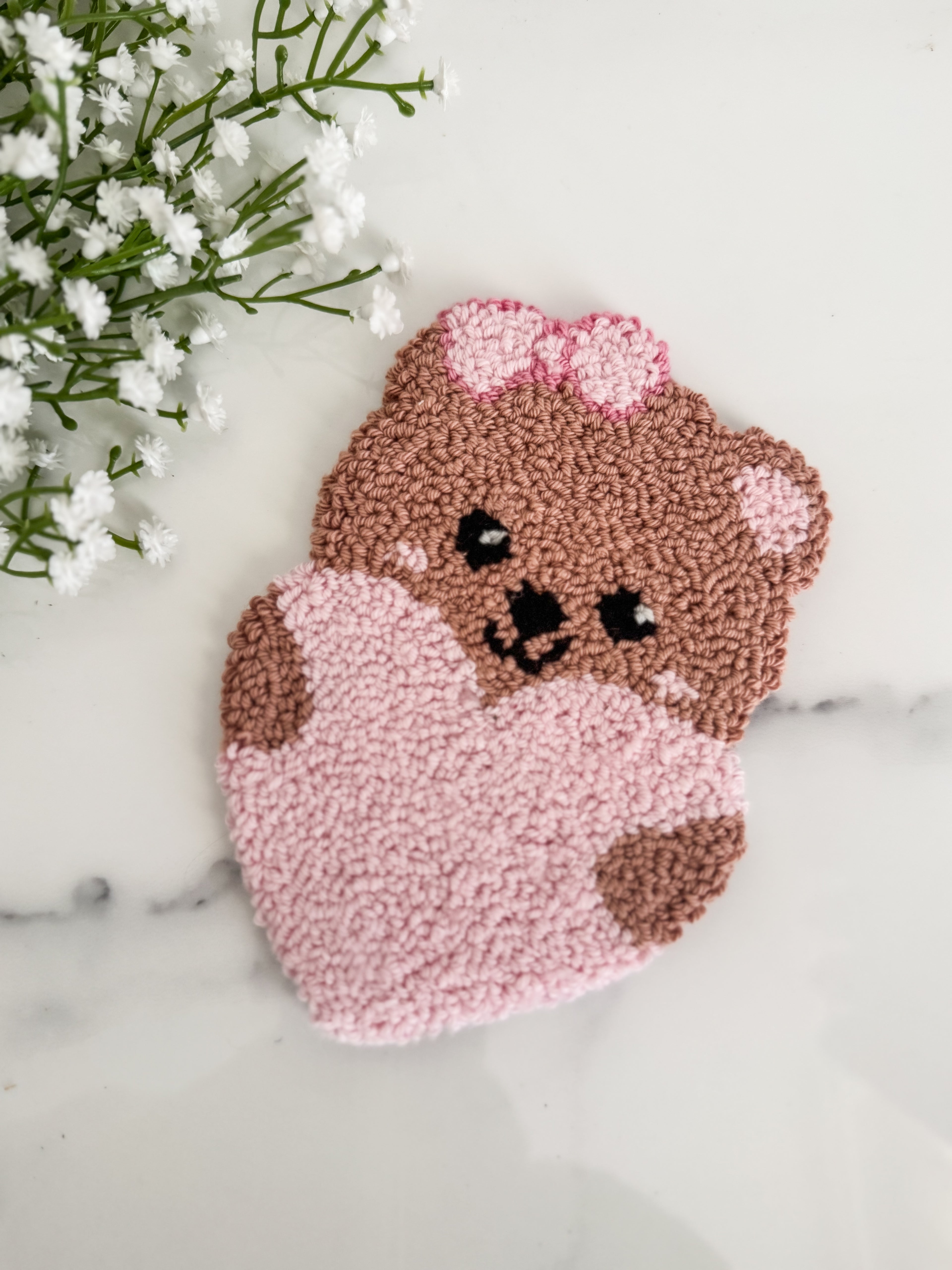 Love Bear Mug Rug