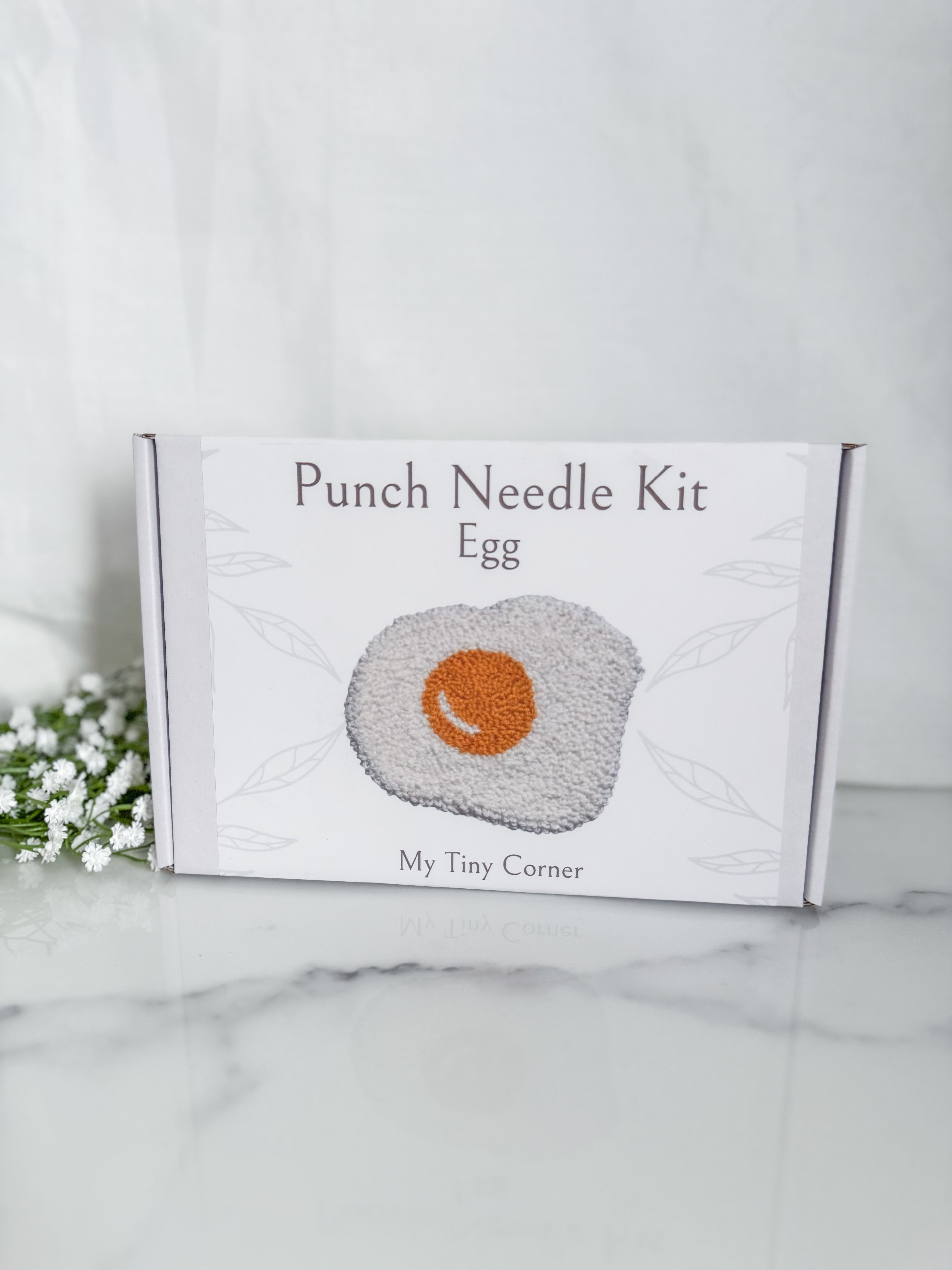 Egg Punch Needle Mug Rug Kit