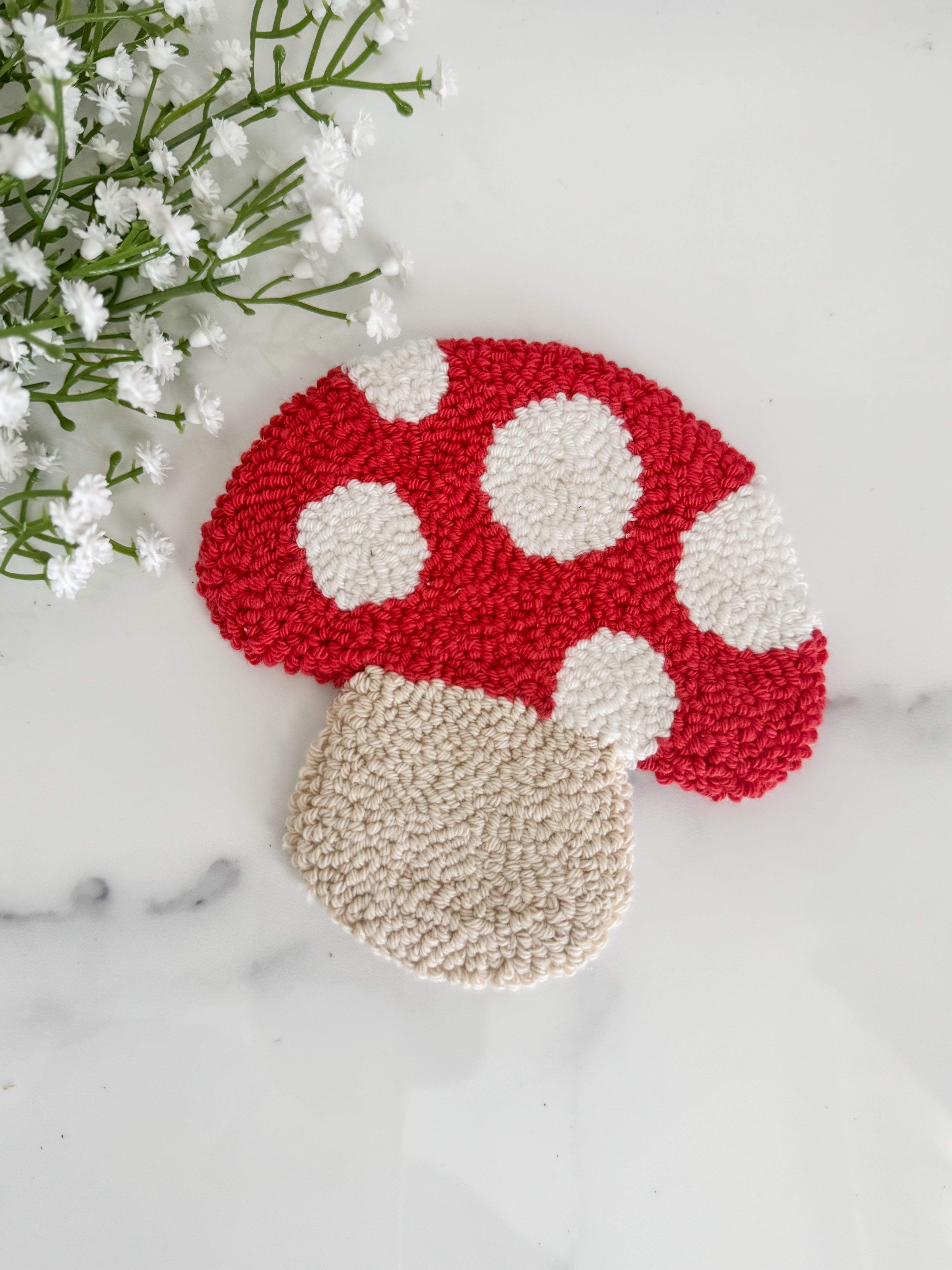 Mushroom Mug Rug