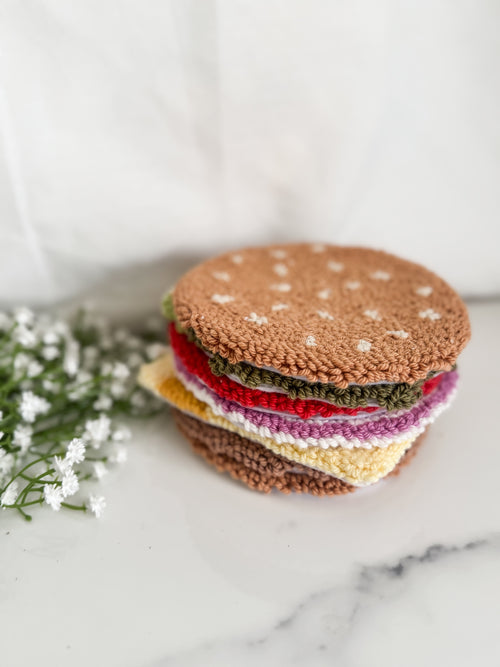 Burger Stack Mug Rug