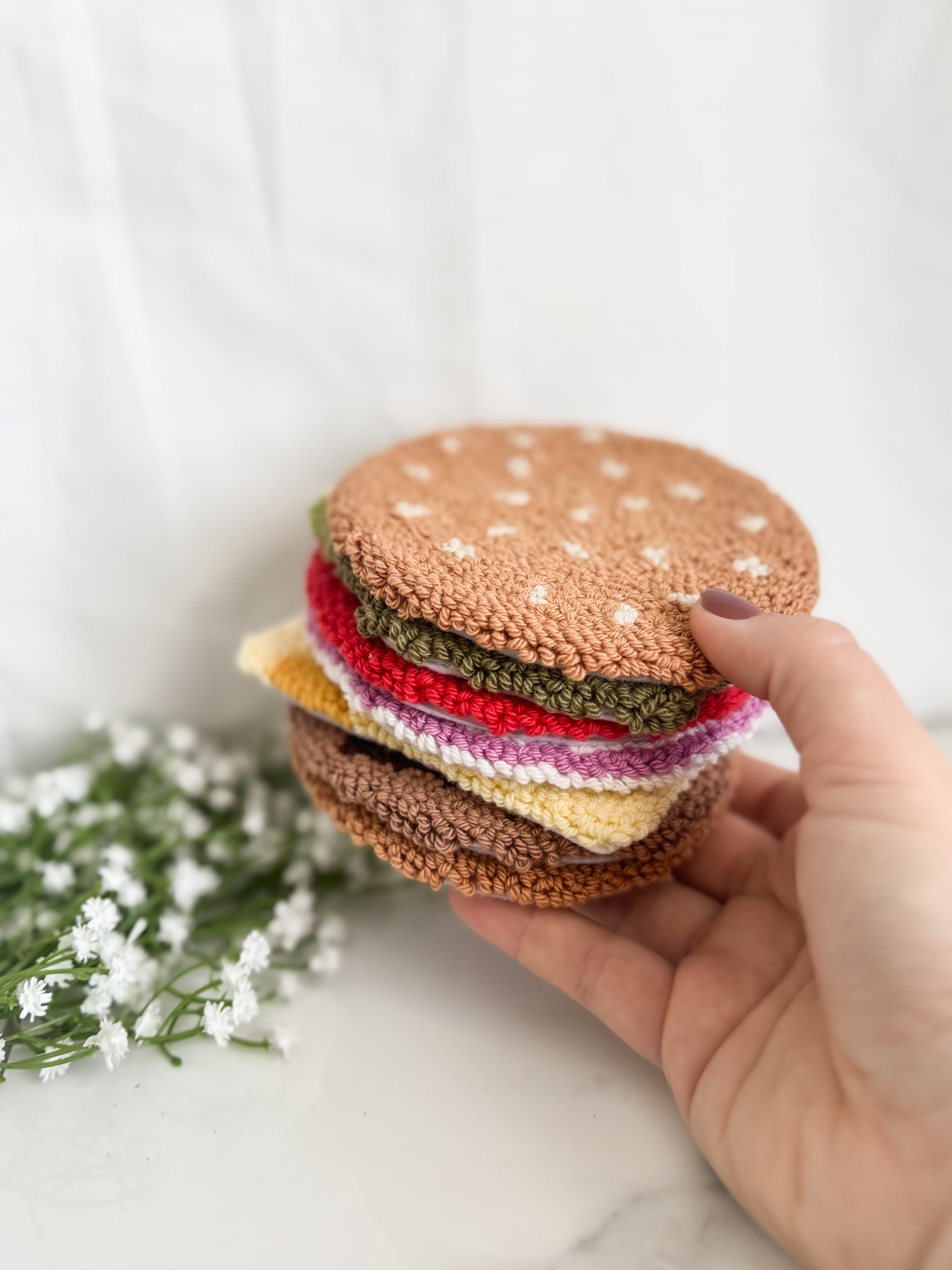 Burger Stack Mug Rug