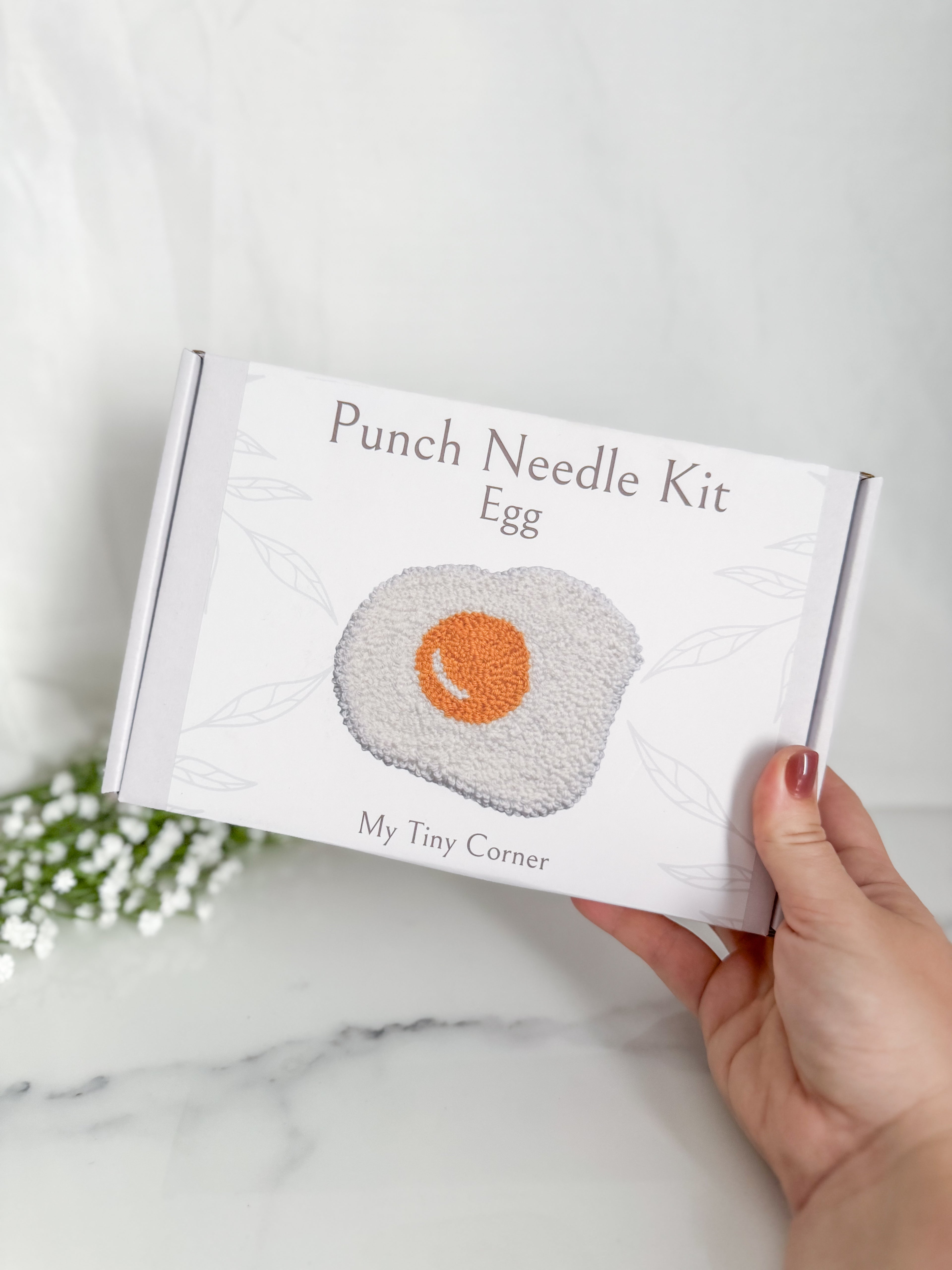 Egg Punch Needle Mug Rug Kit