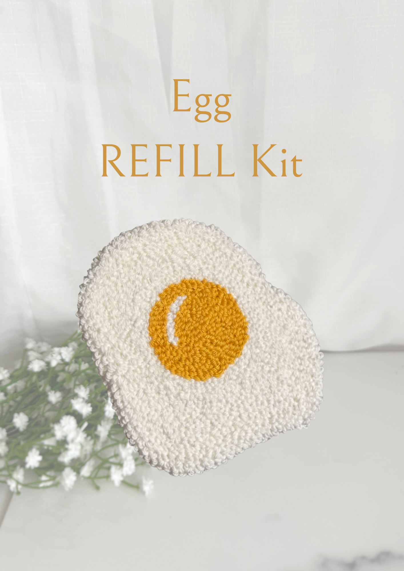 Egg Needle Mug Rug REFILL Kit