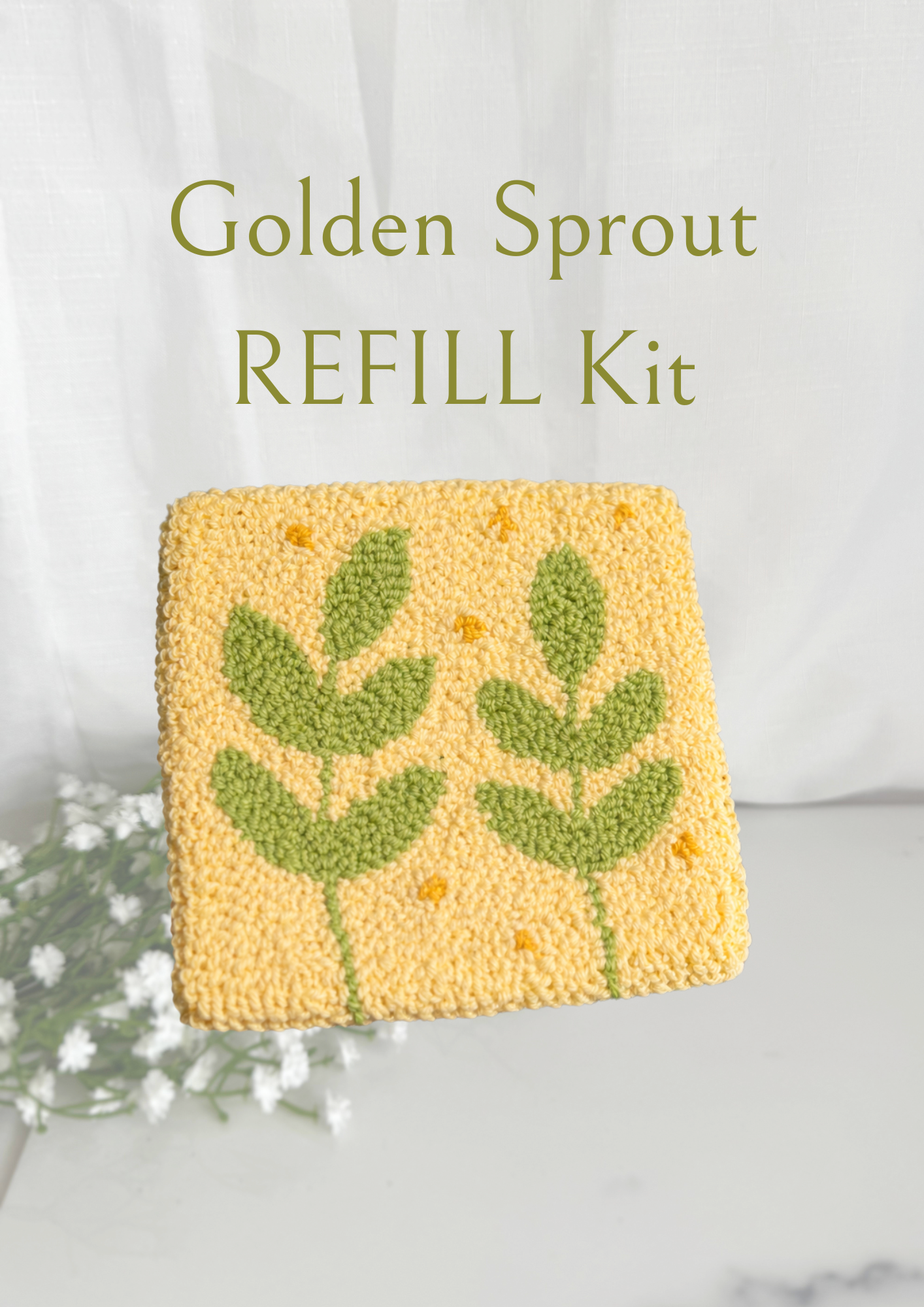 Golden Sprout Needle Mug Rug REFILL Kit