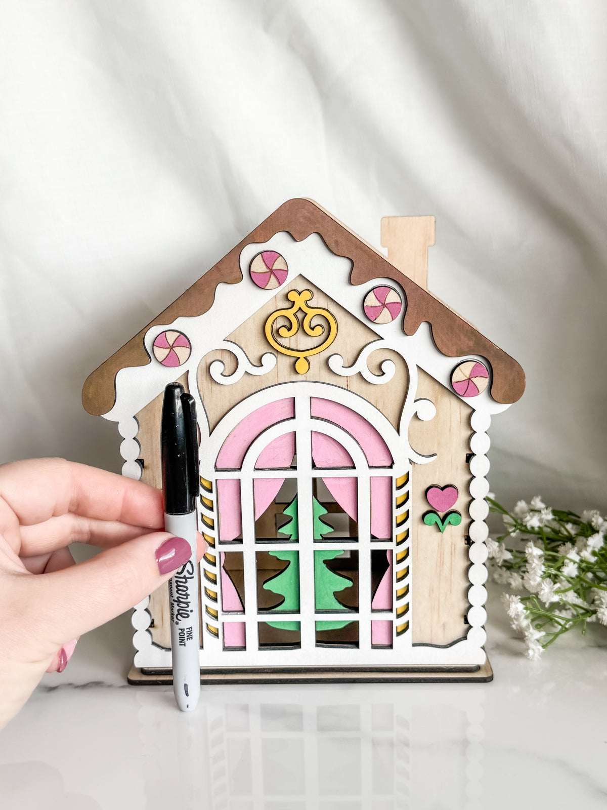 DIY Build & Paint Gingerbread House