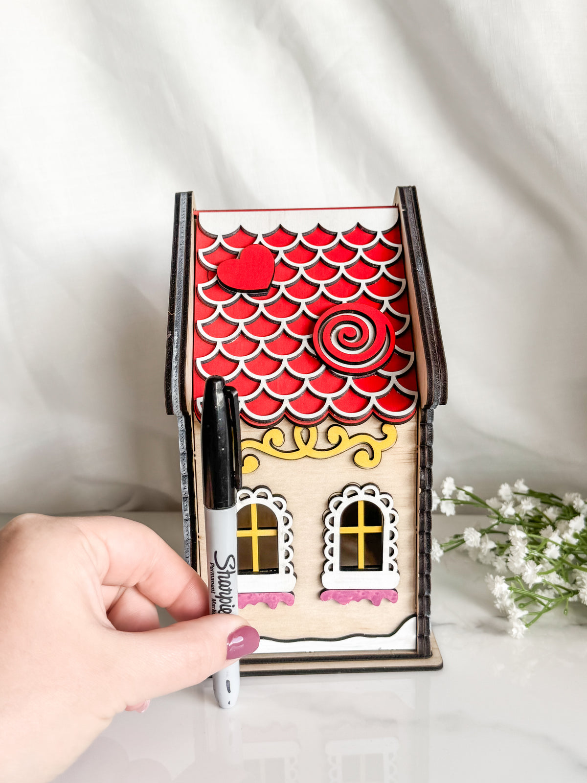 DIY Build & Paint Gingerbread House
