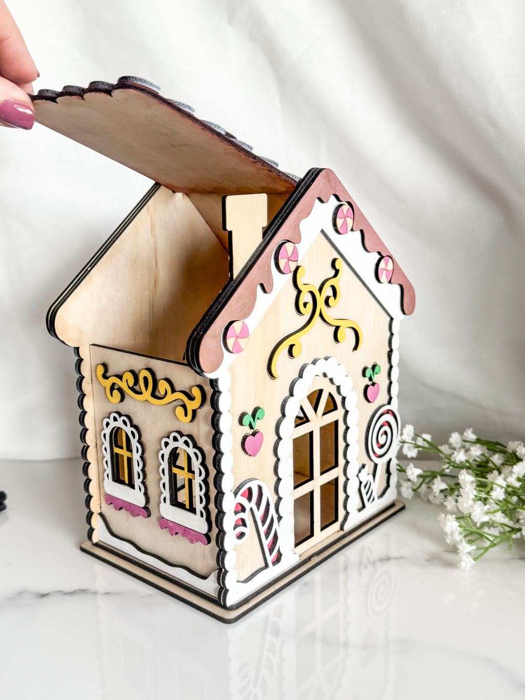 DIY Build & Paint Gingerbread House