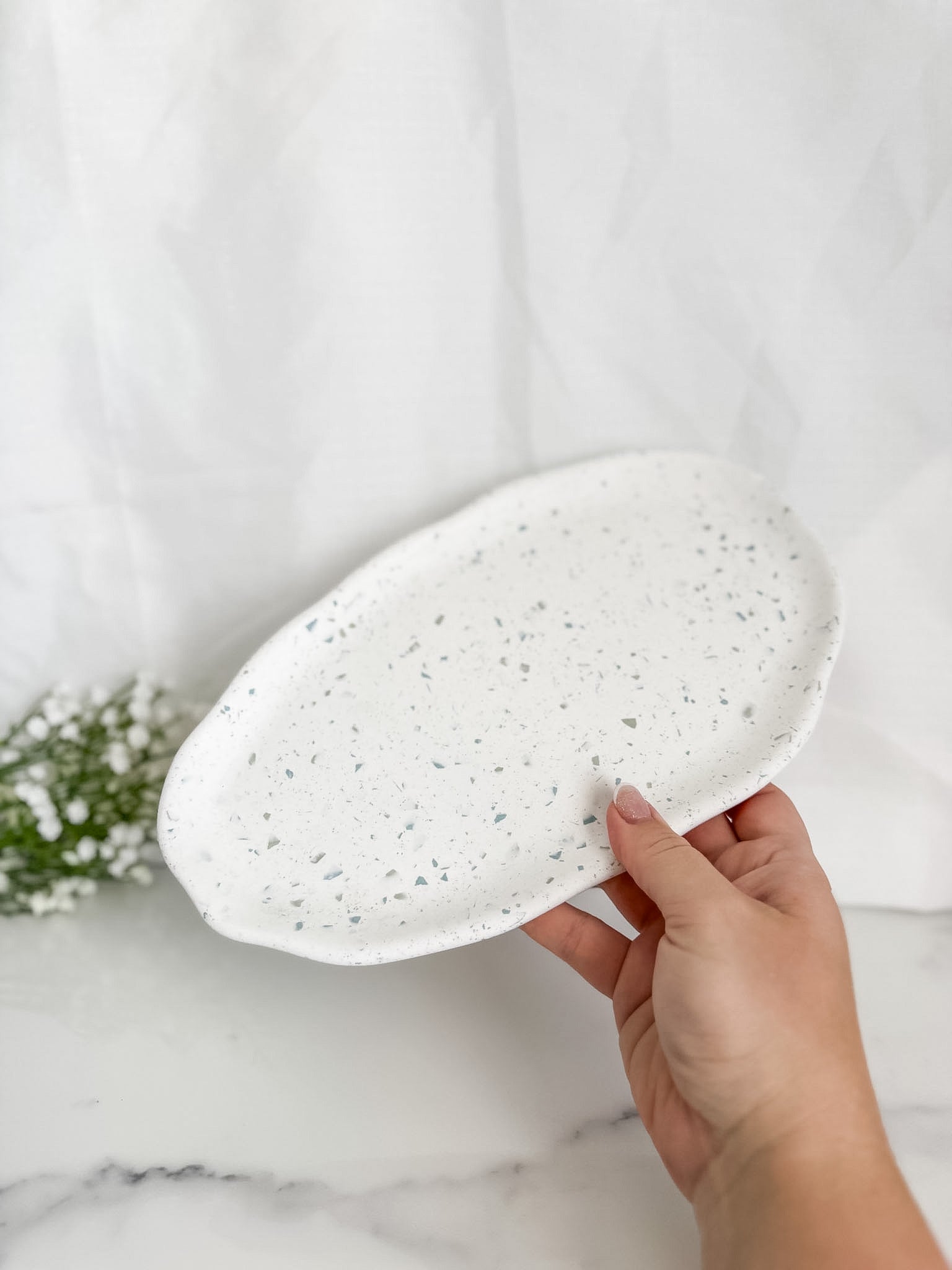 Irregular Long Oval Tray