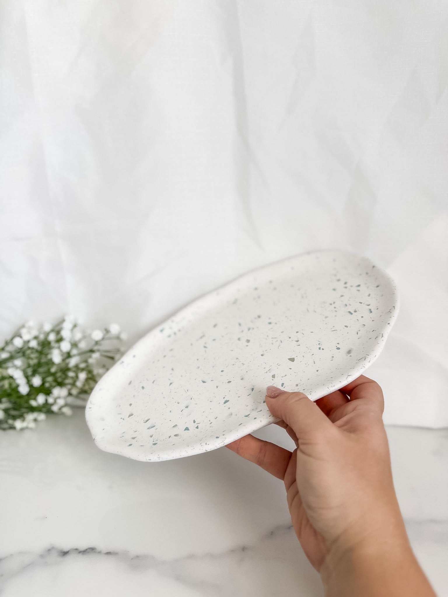 Irregular Long Oval Tray