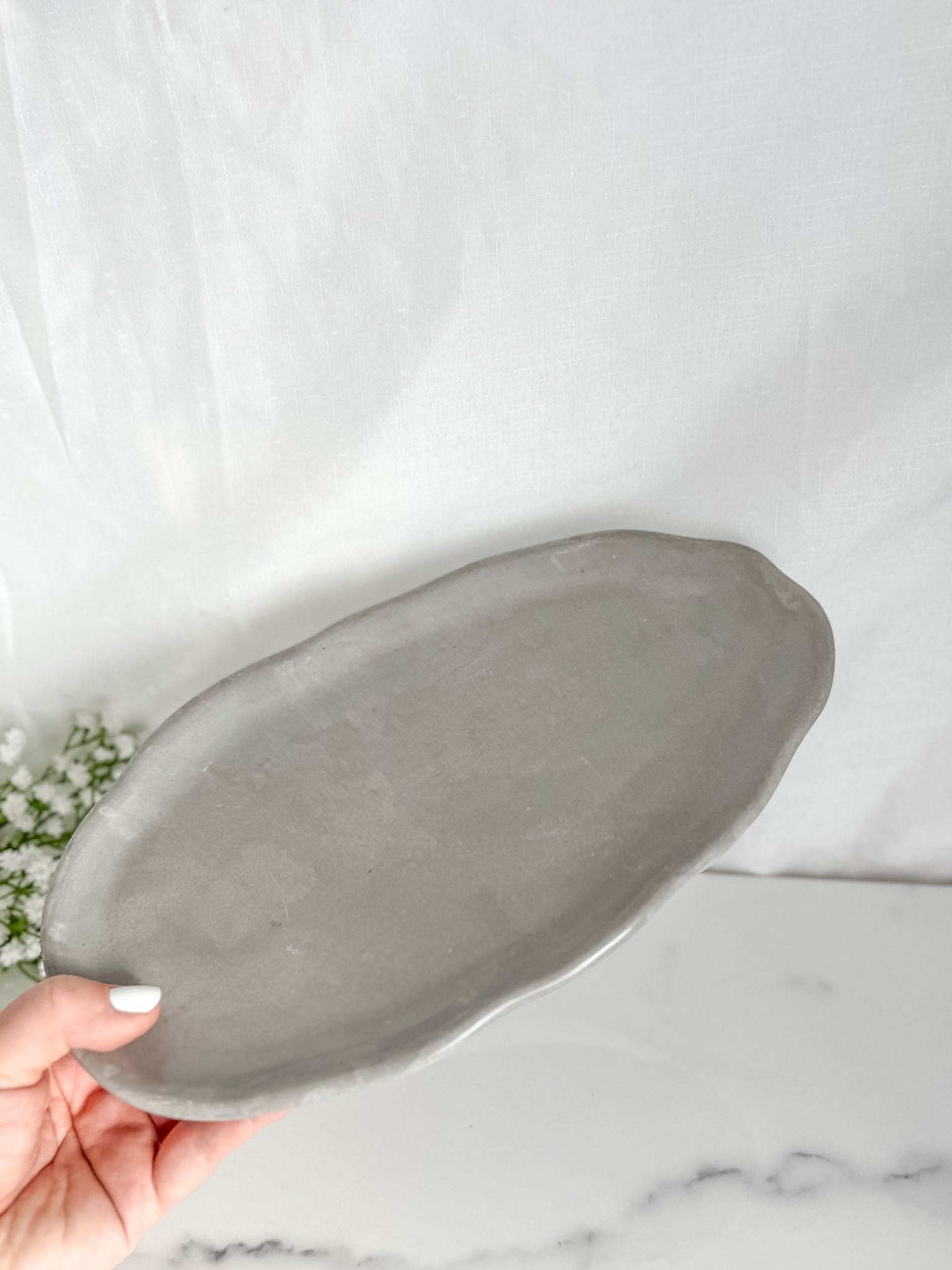 Irregular Long Oval Tray