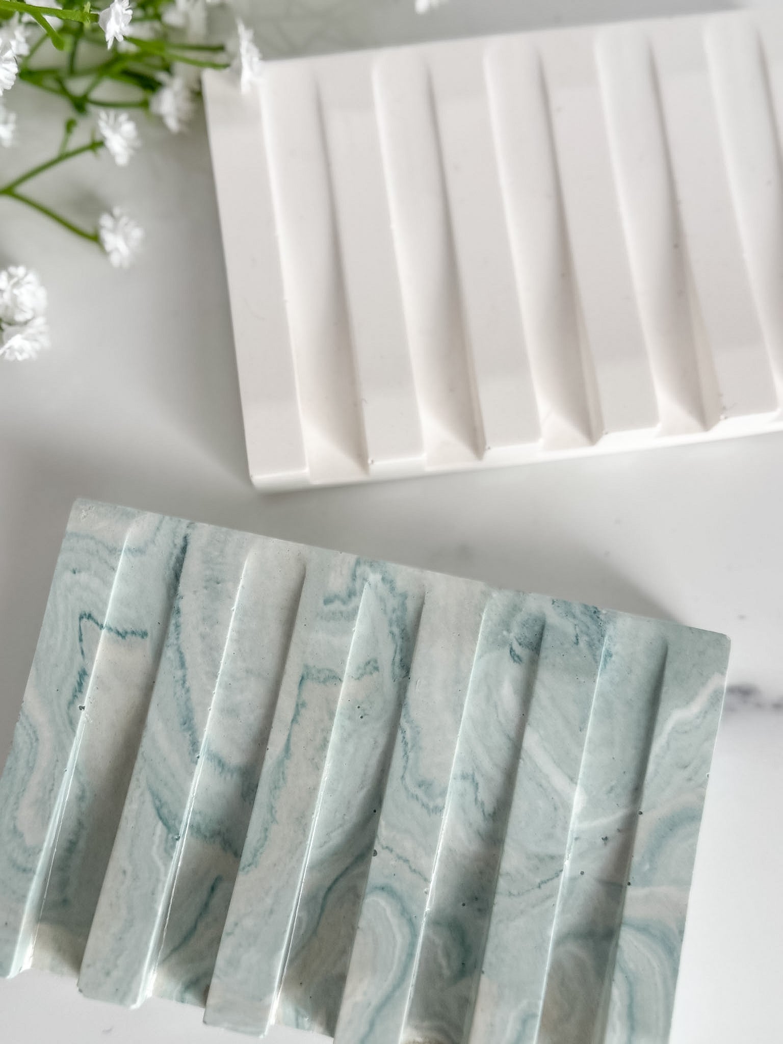 Rectangle Ridges Soap Dish