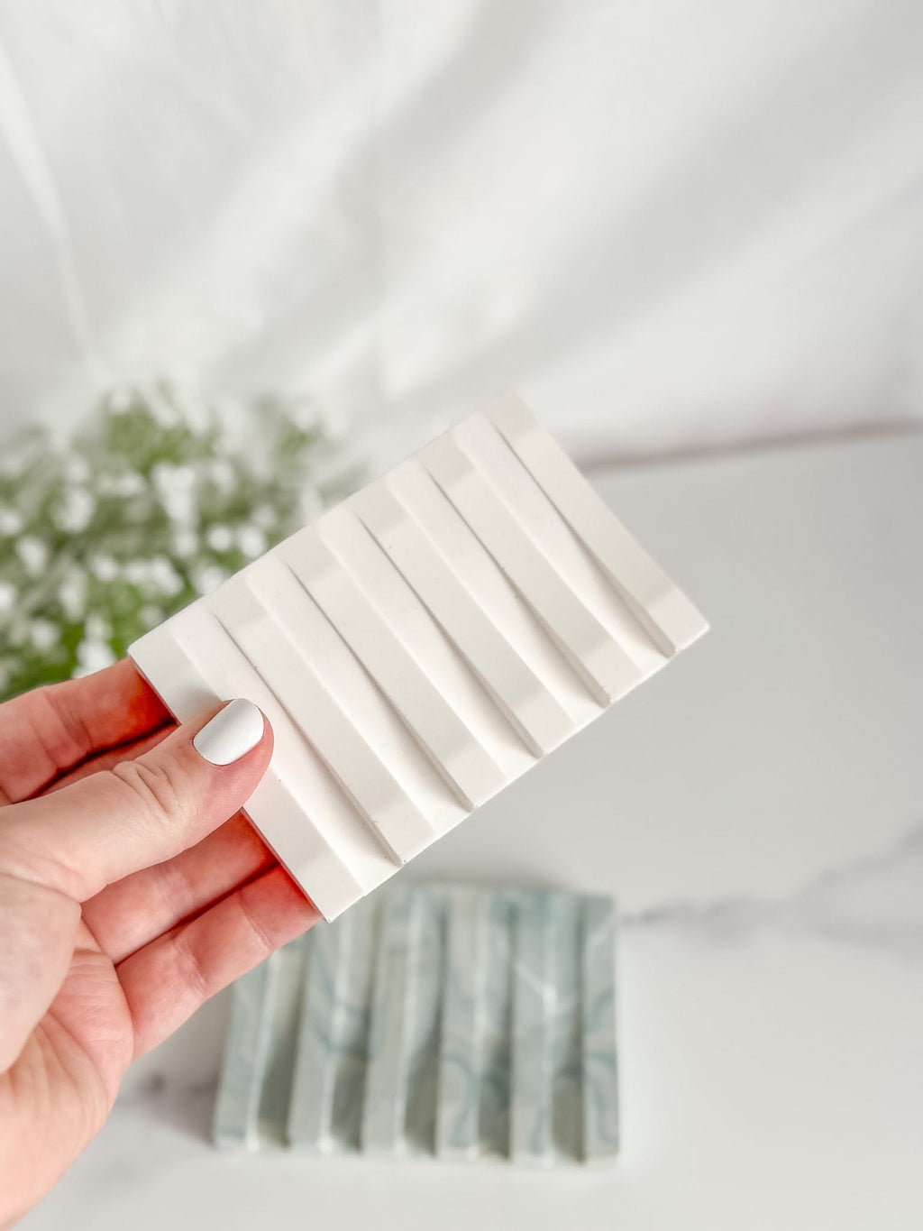 Rectangle Ridges Soap Dish