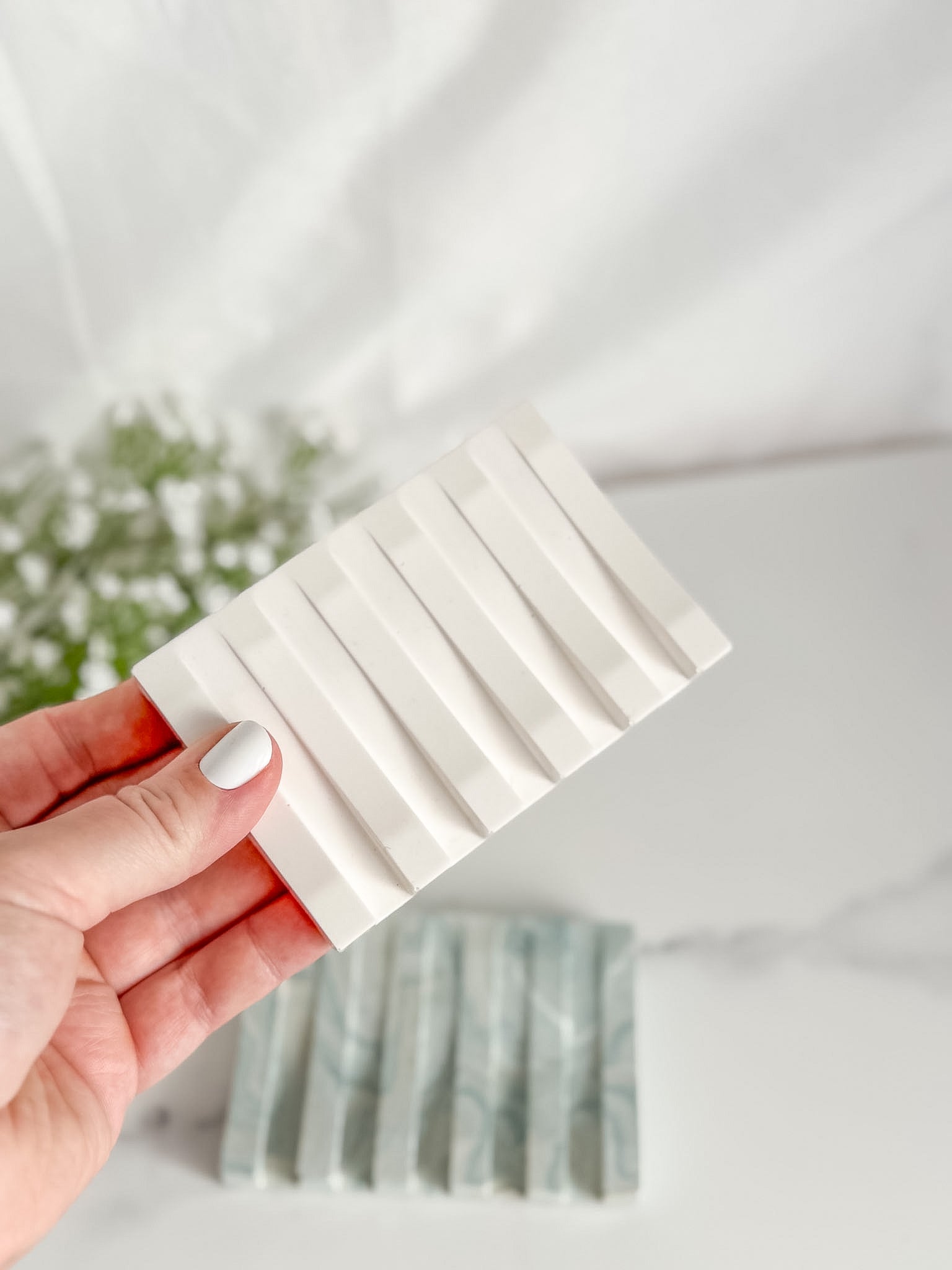 Rectangle Ridges Soap Dish