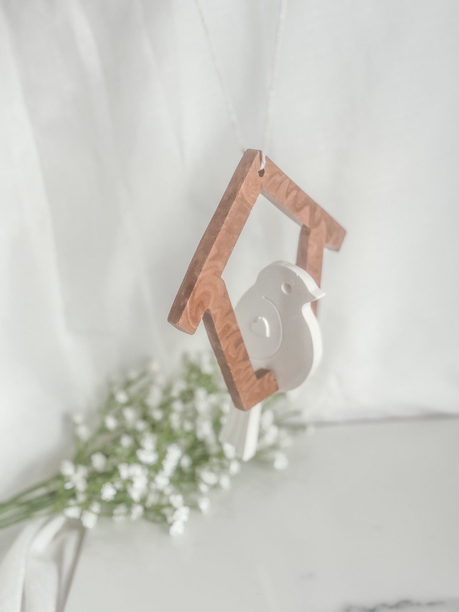 Hanging Bird in House
