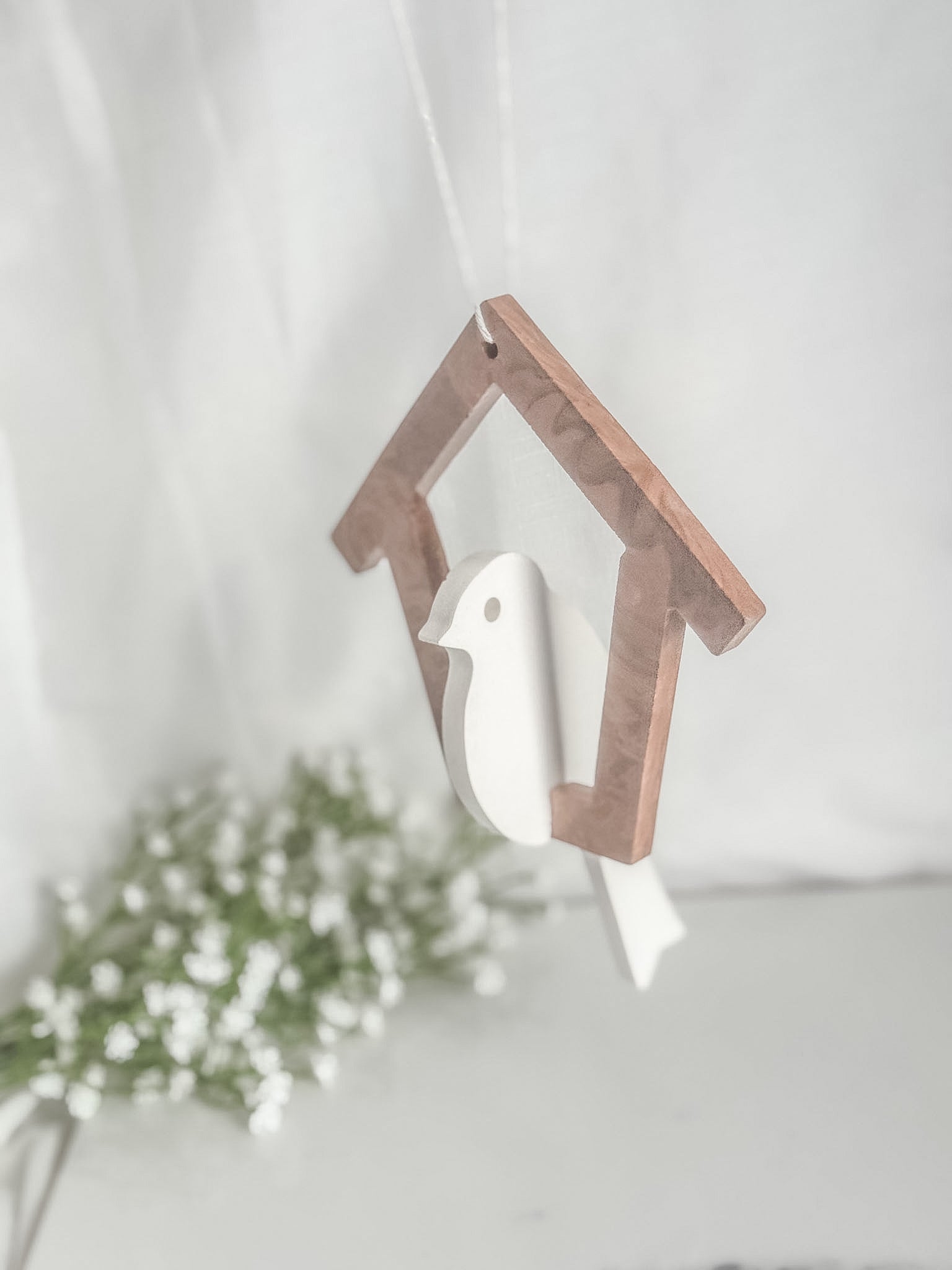 Hanging Bird in House