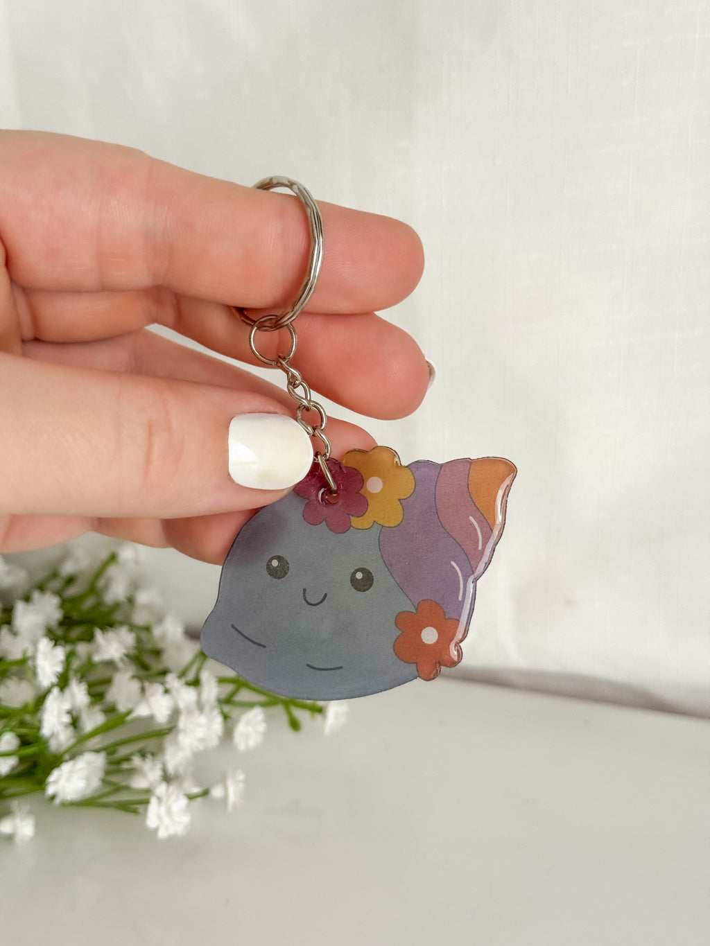 Conch Shell Keychain