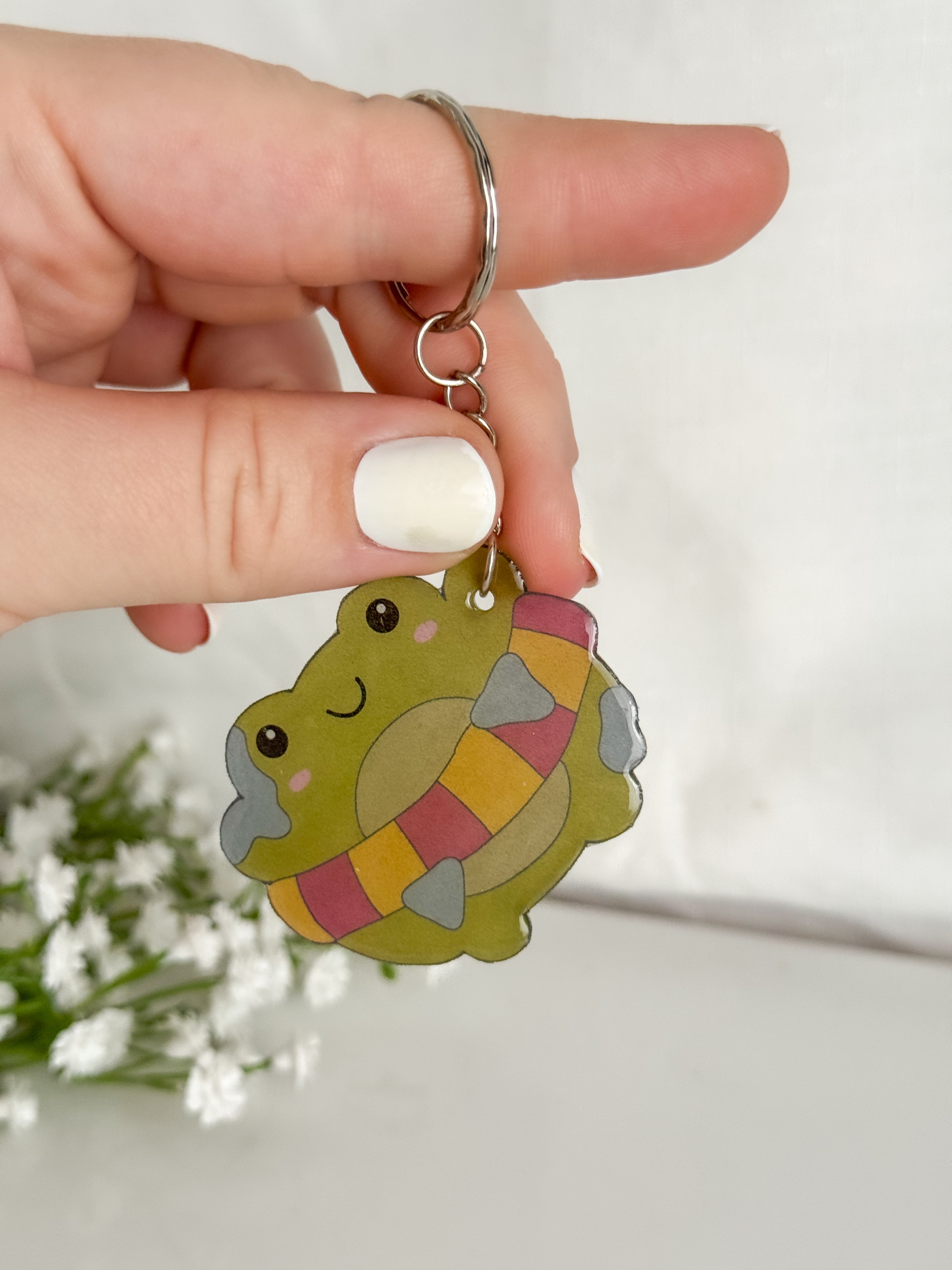Floaty Frog Keychain