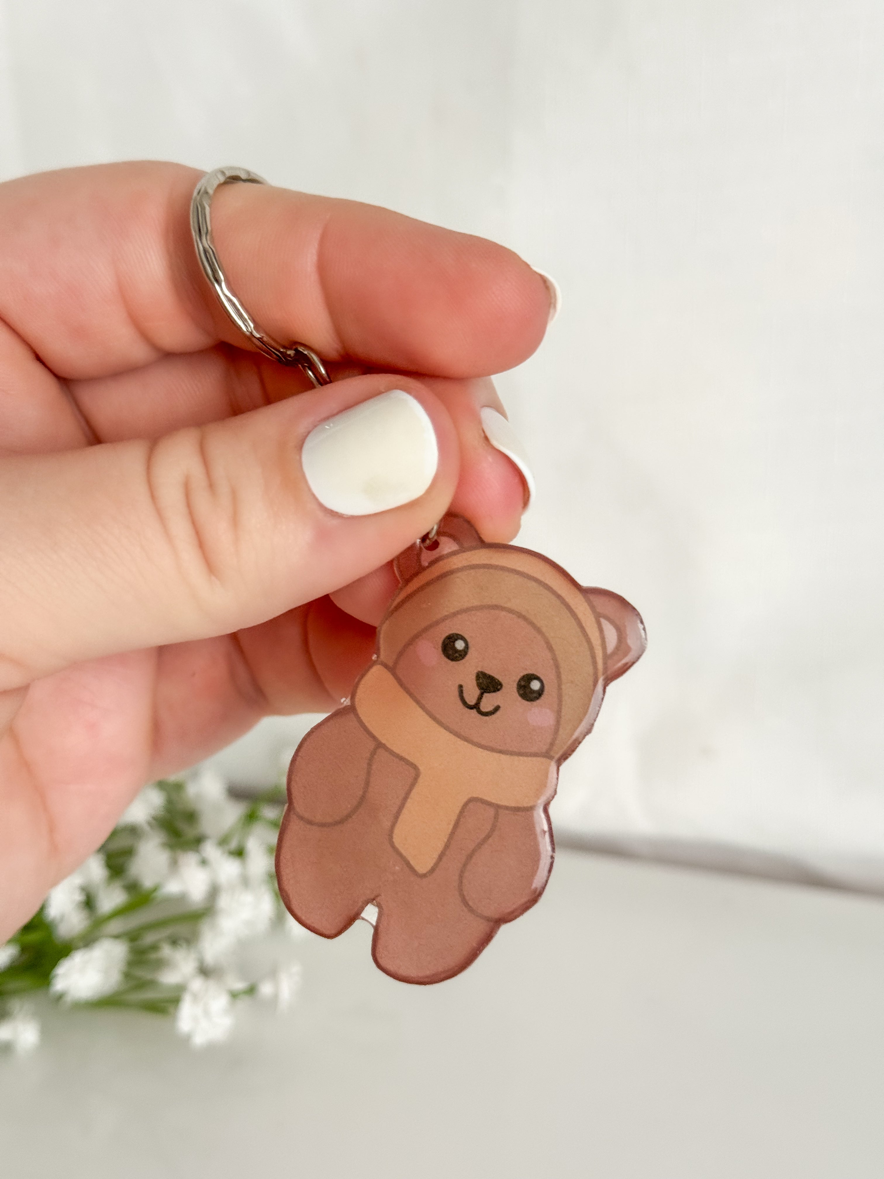 Brown Bear Keychain