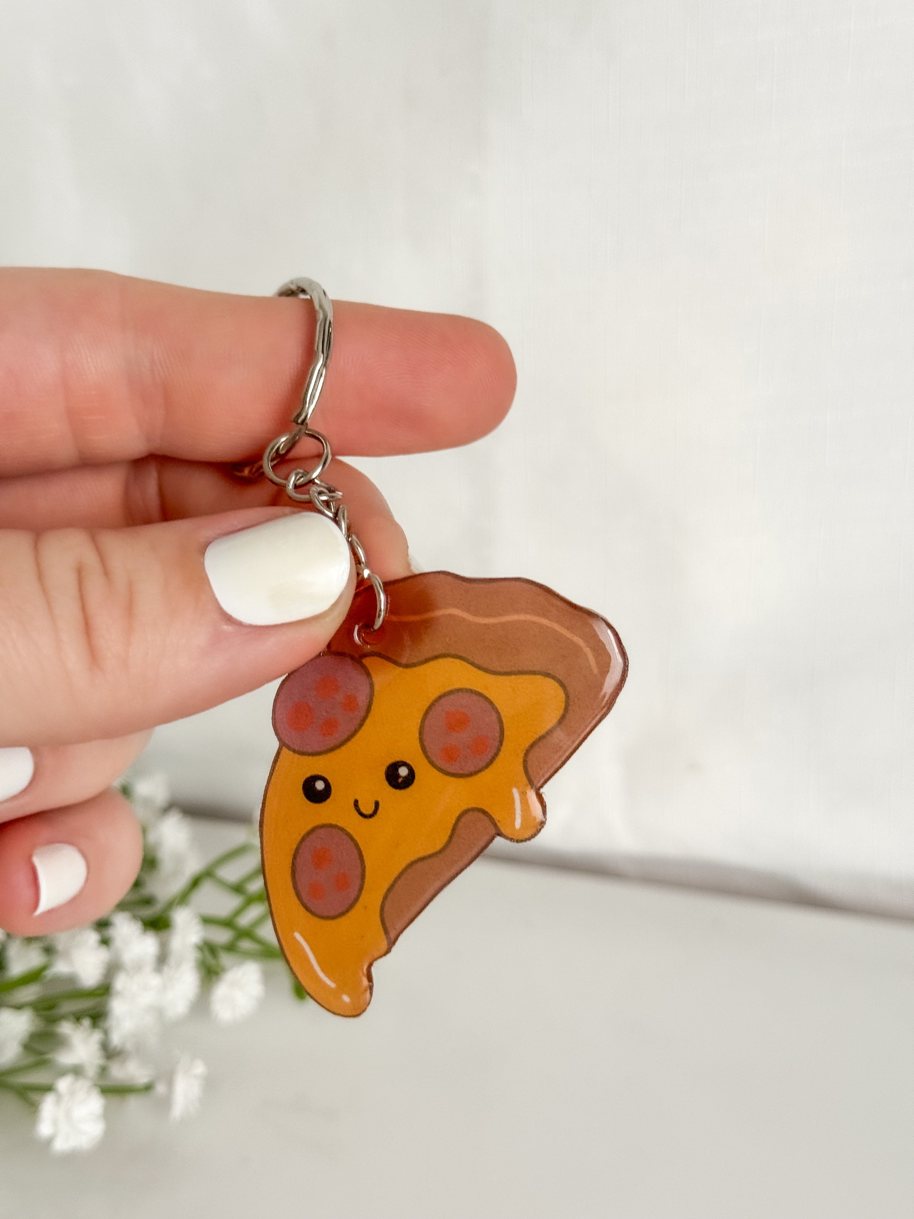 Pizza Keychain