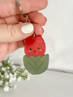 Red Rose Keychain