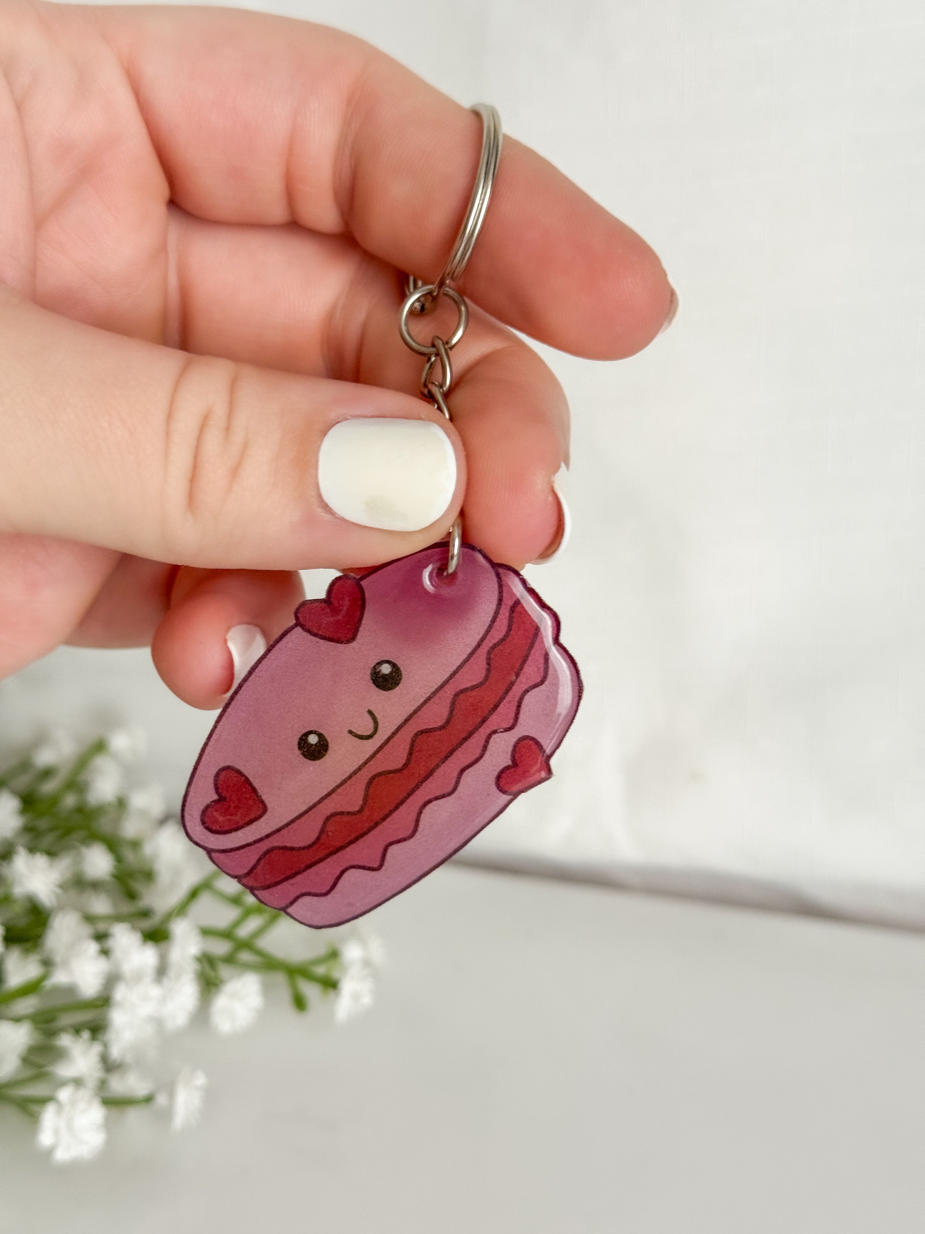 Macaroon Keychain