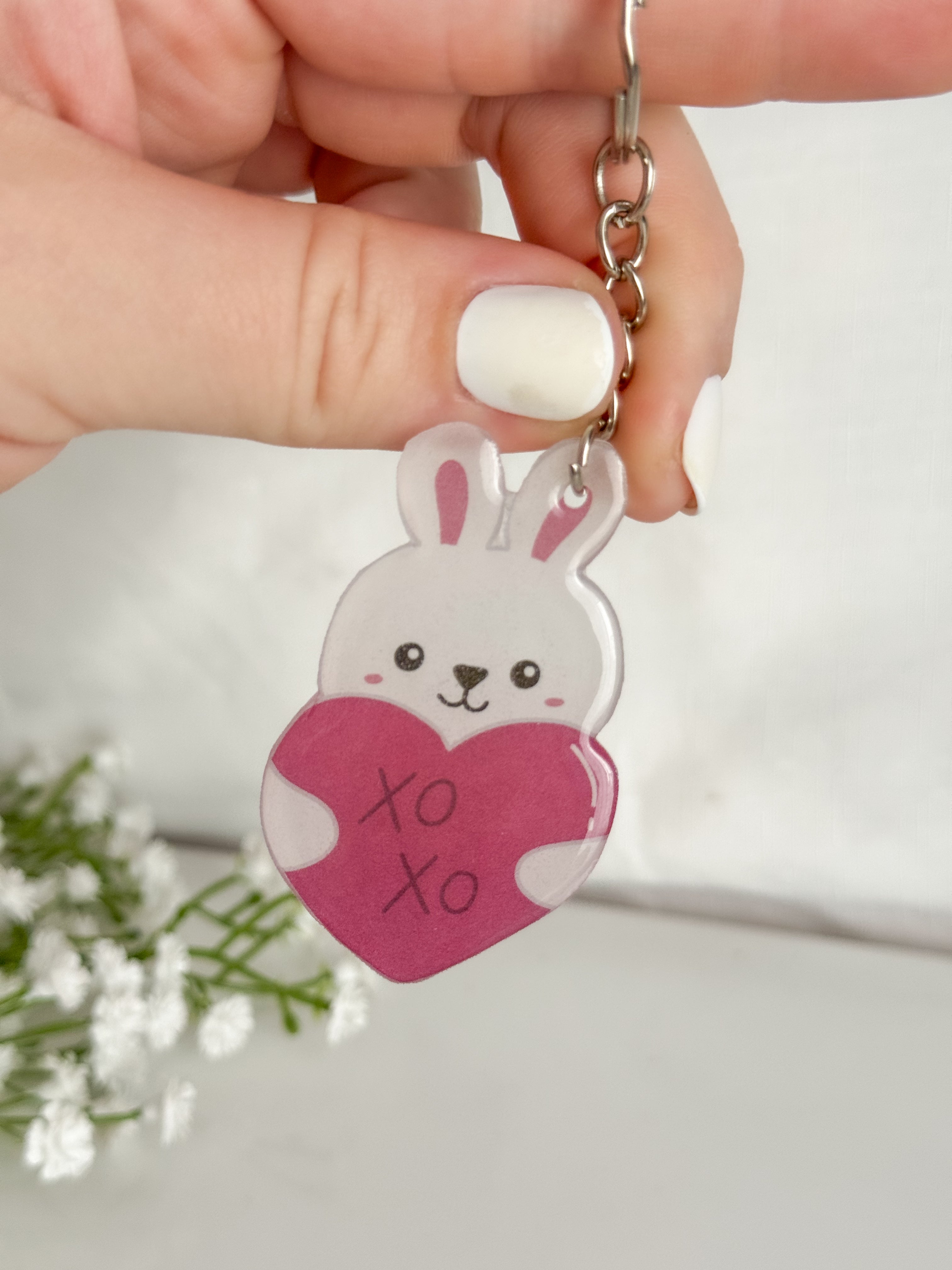 Love Bunny Keychain
