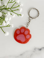 Ginger Cat Paw Keychain