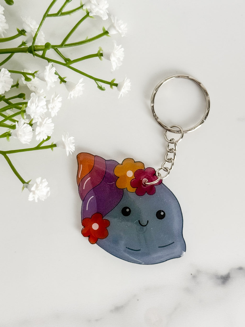 Conch Shell Keychain