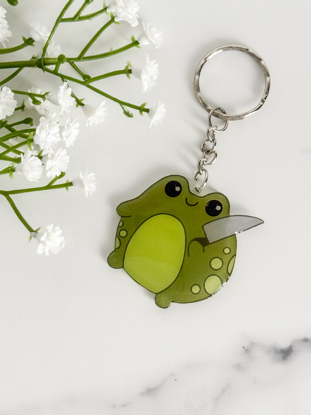 Stabby Frog Keychain