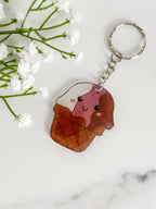 Neapolitan Ice Cream Keychain
