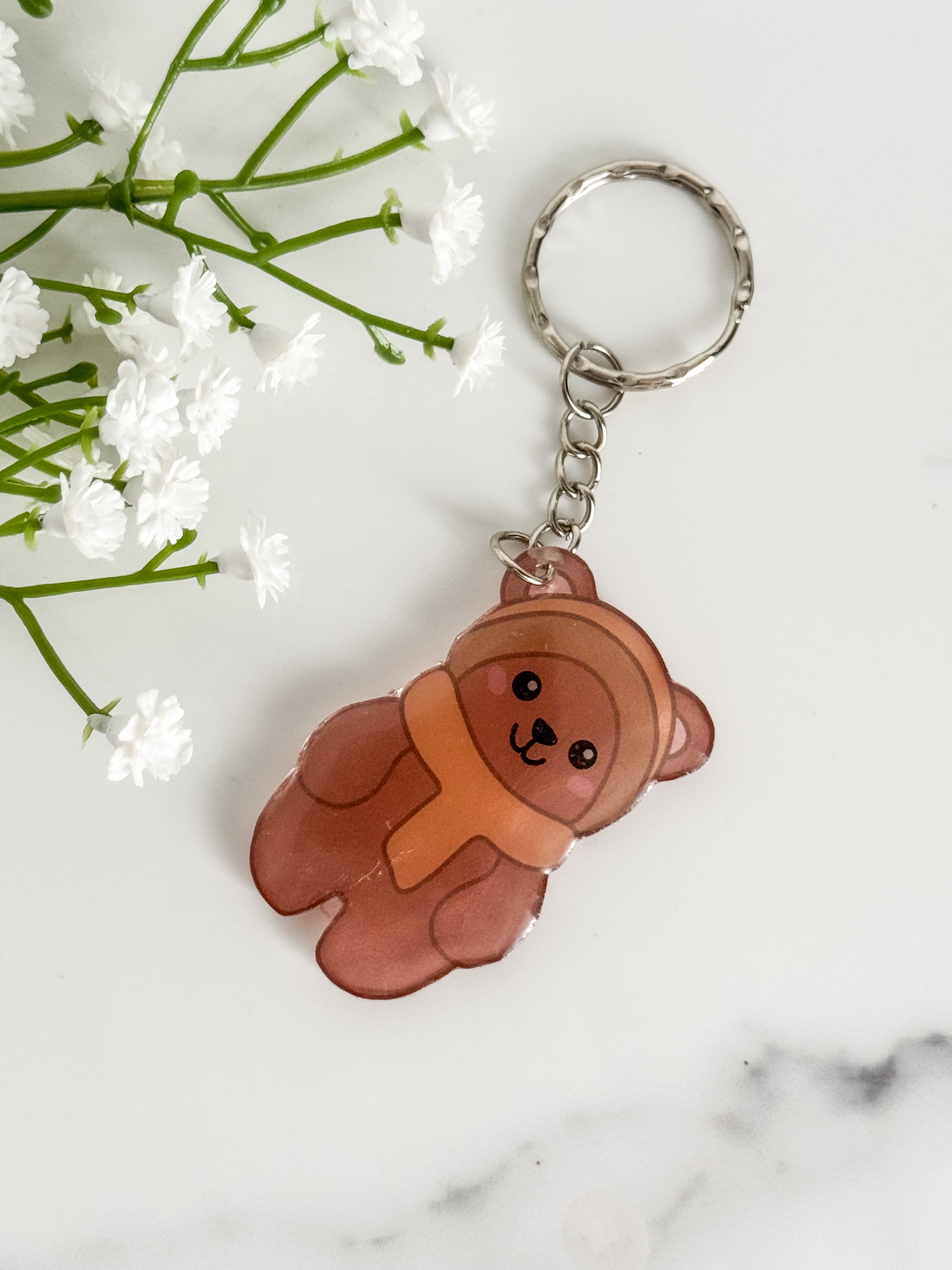 Brown Bear Keychain