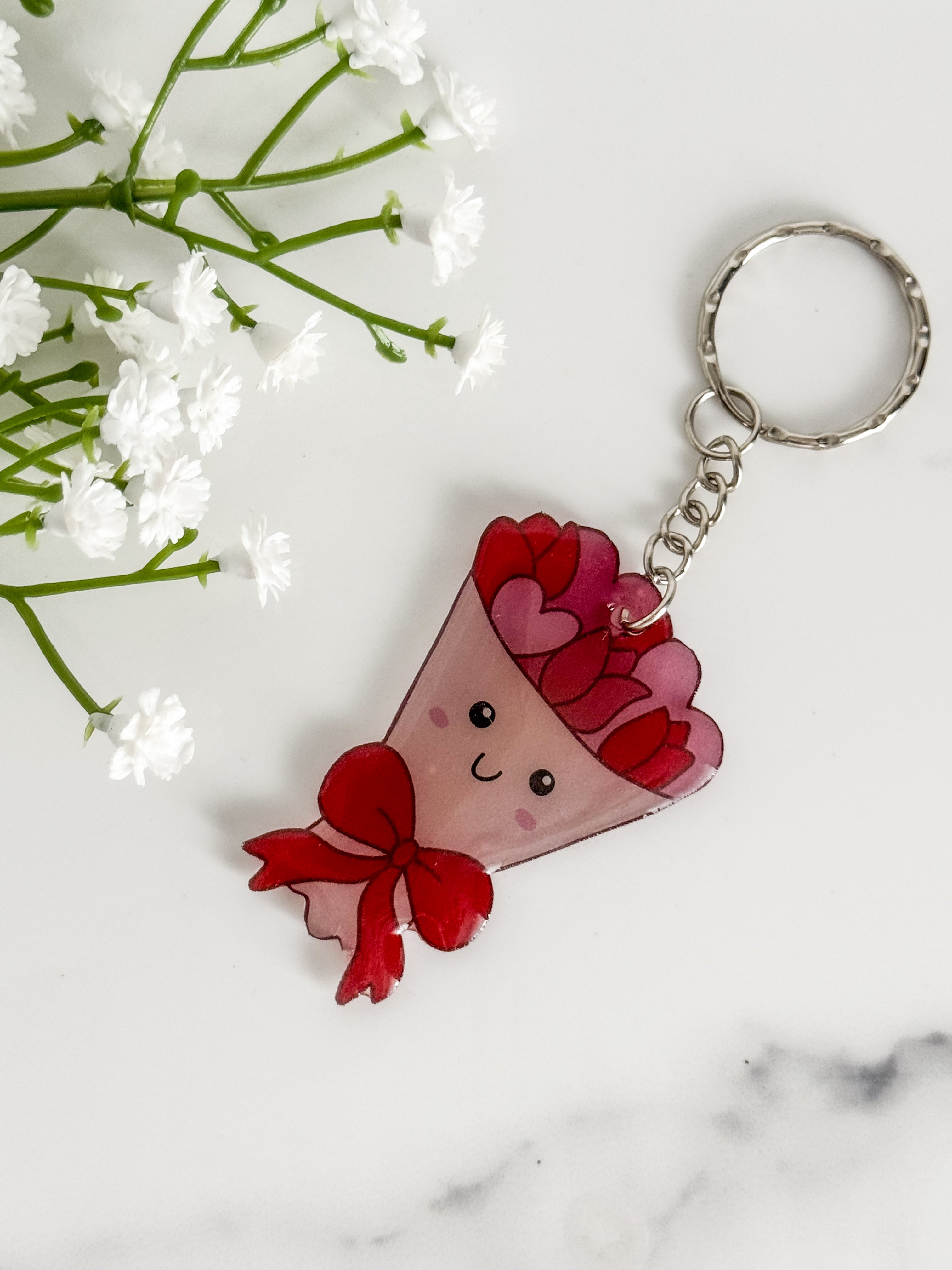 Love Bouquet Keychain