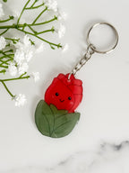 Red Rose Keychain