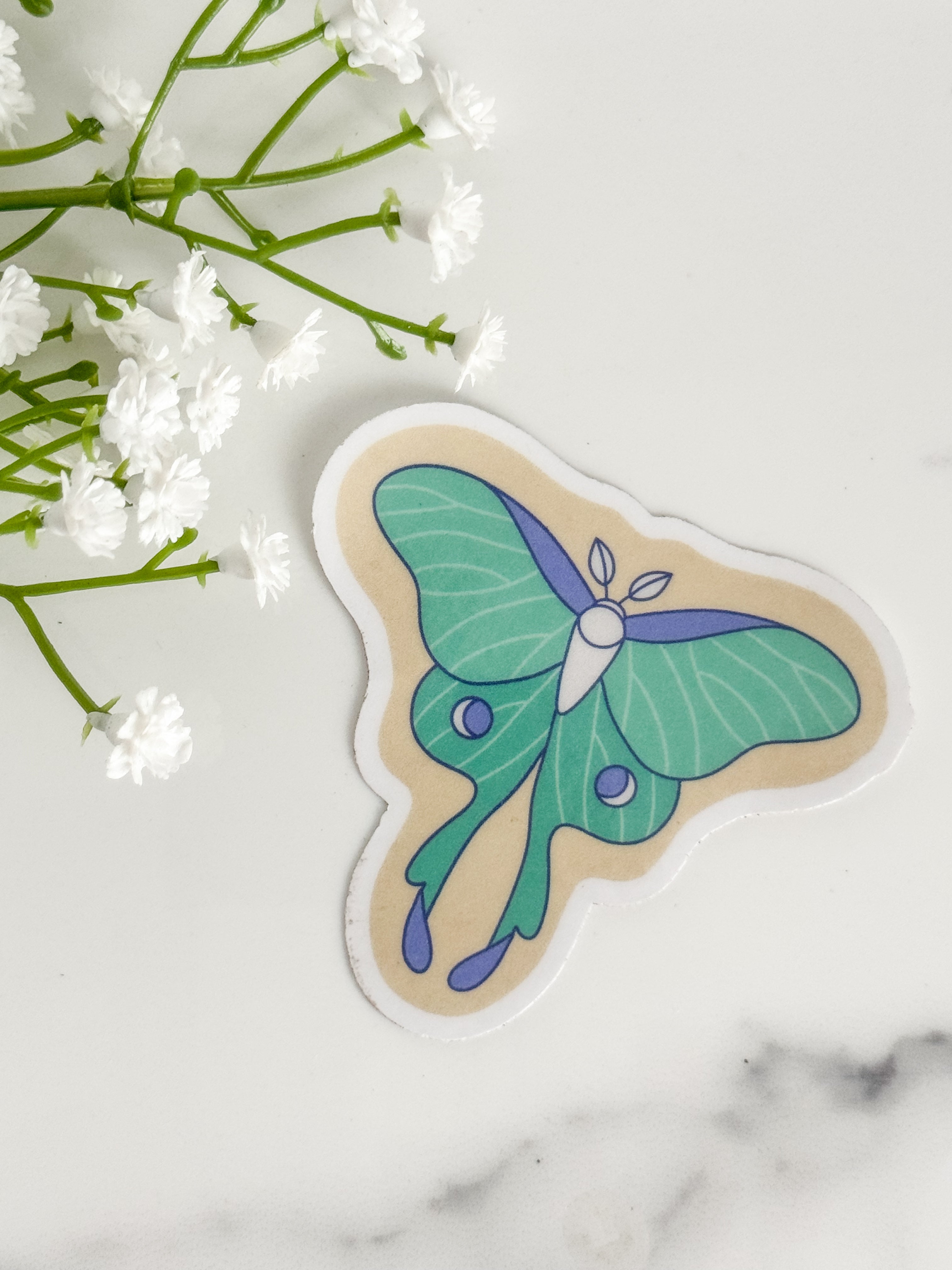 Luna Moth Sticker