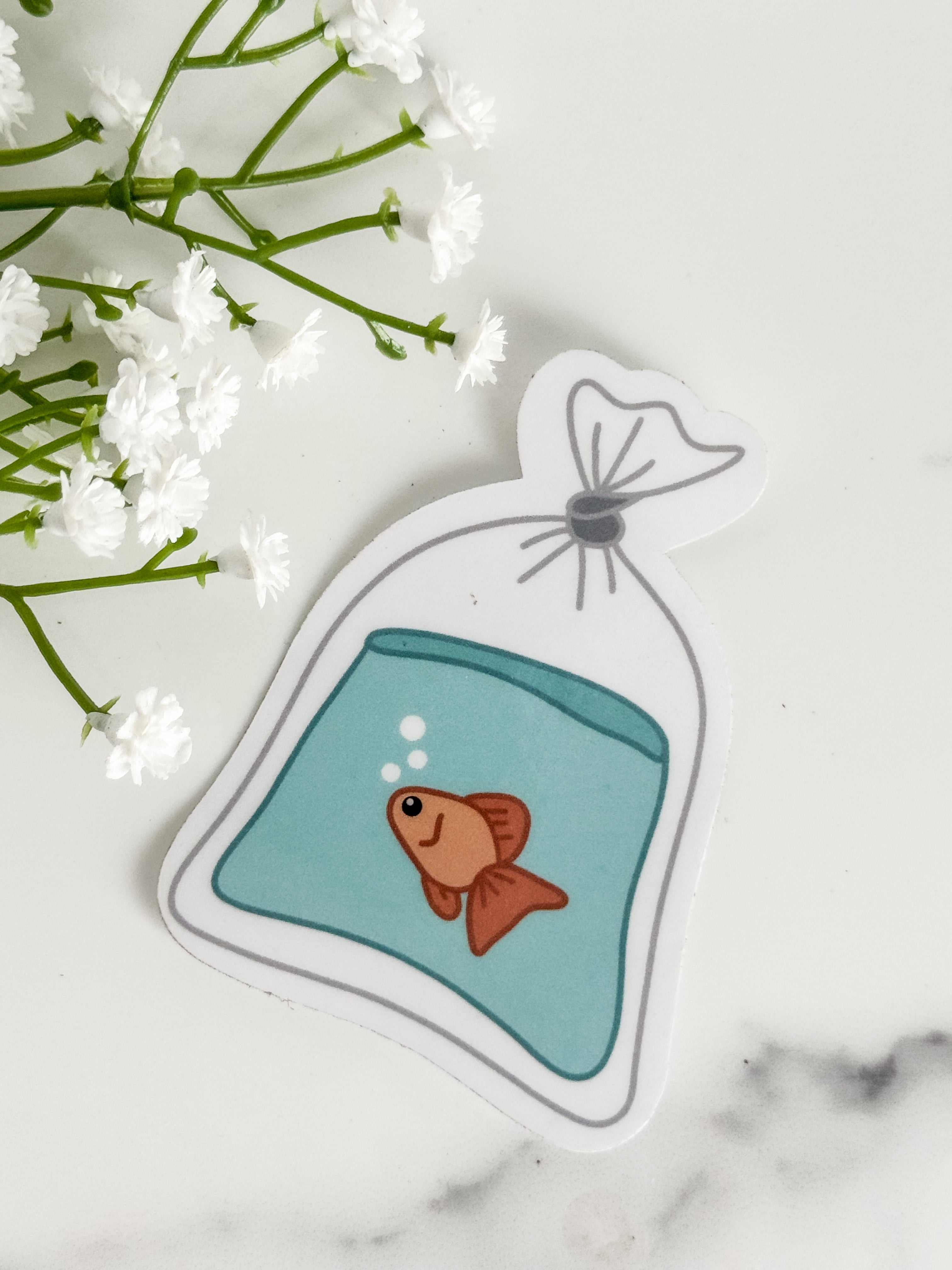 Fish In Bag Sticker
