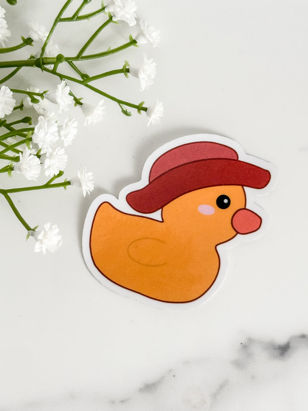 Cowboy Duck Sticker