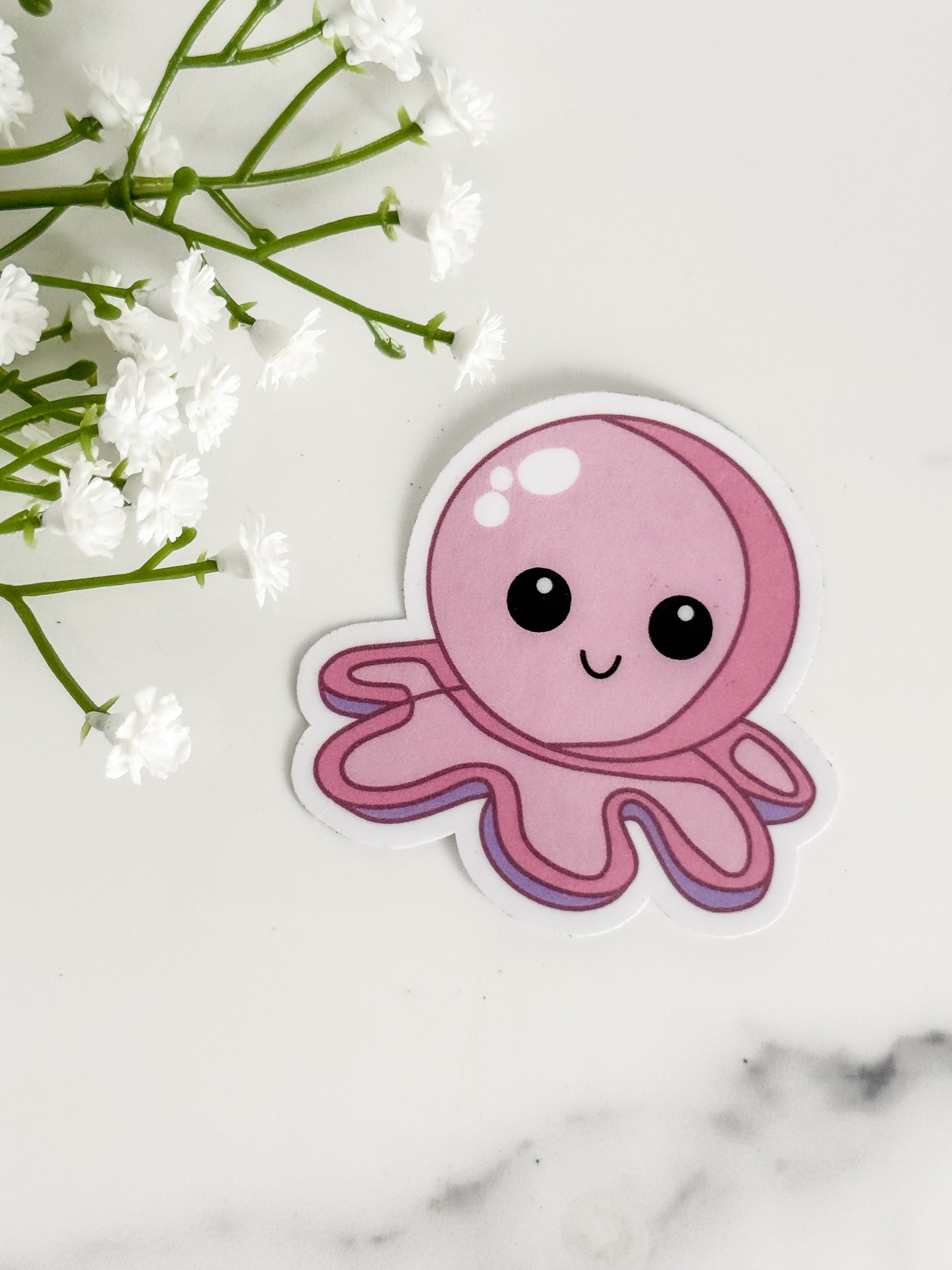 Happy Octopus Sticker