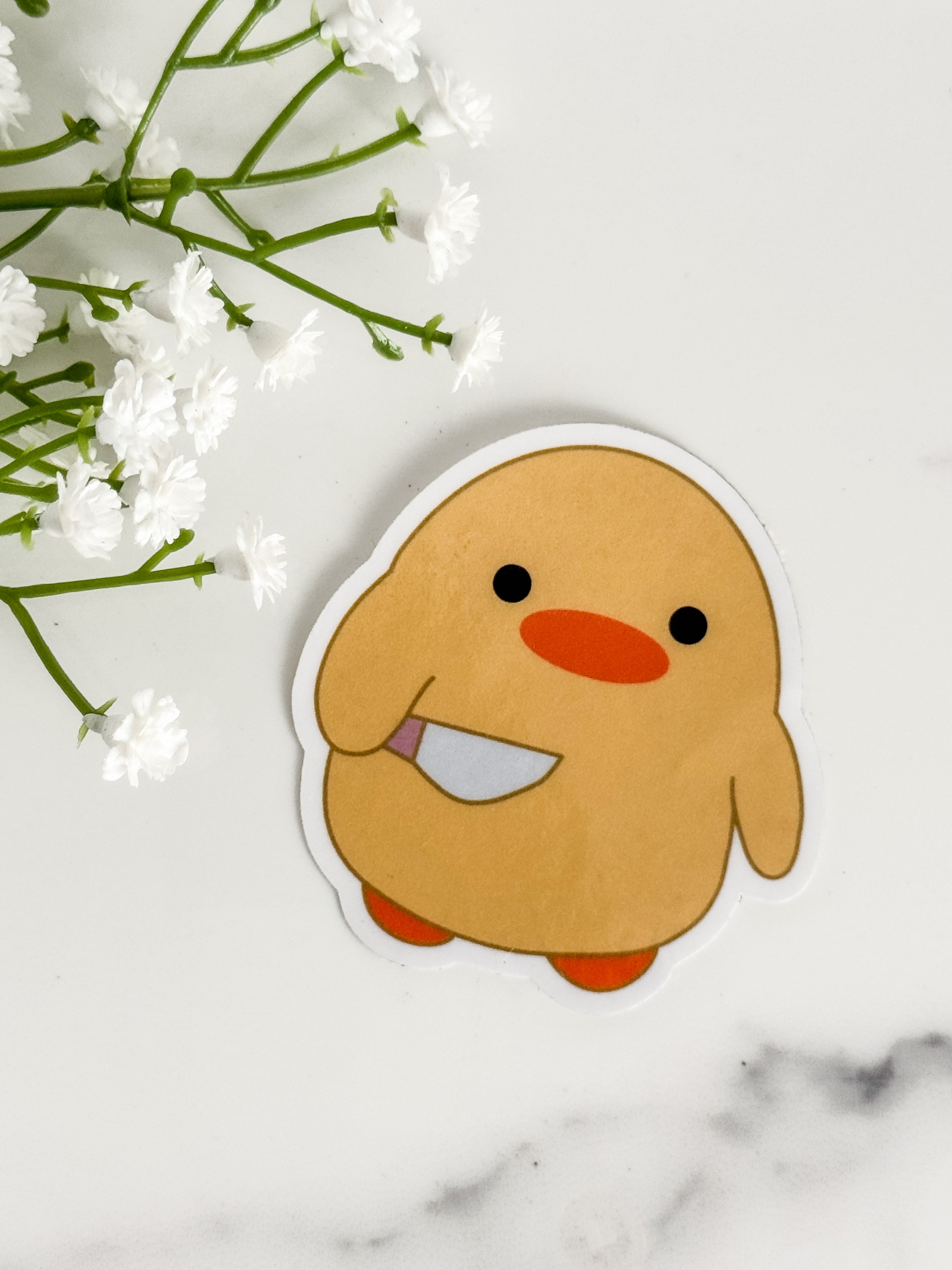 Stabby Duck Sticker