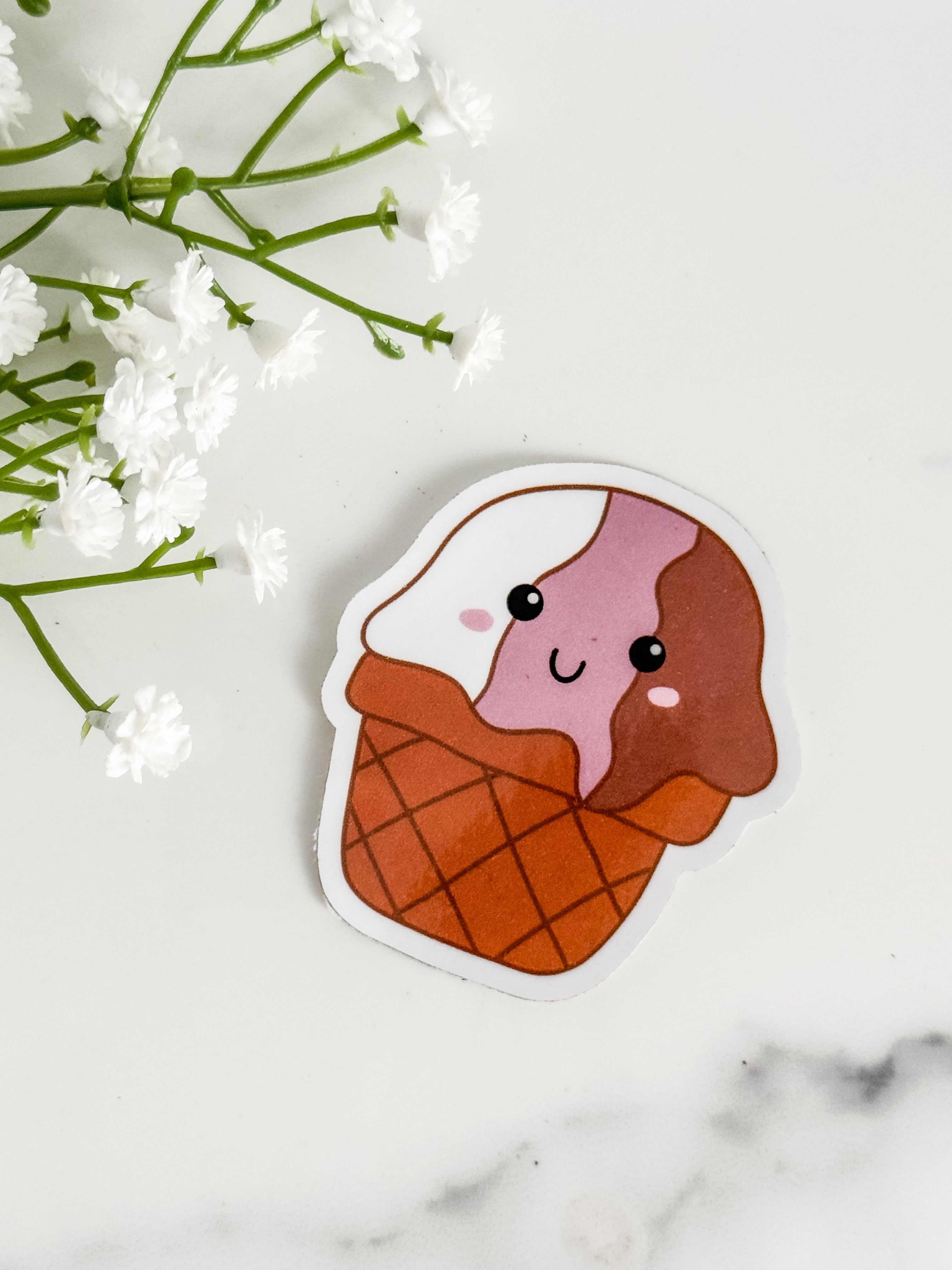Neapolitan Ice Cream Sticker