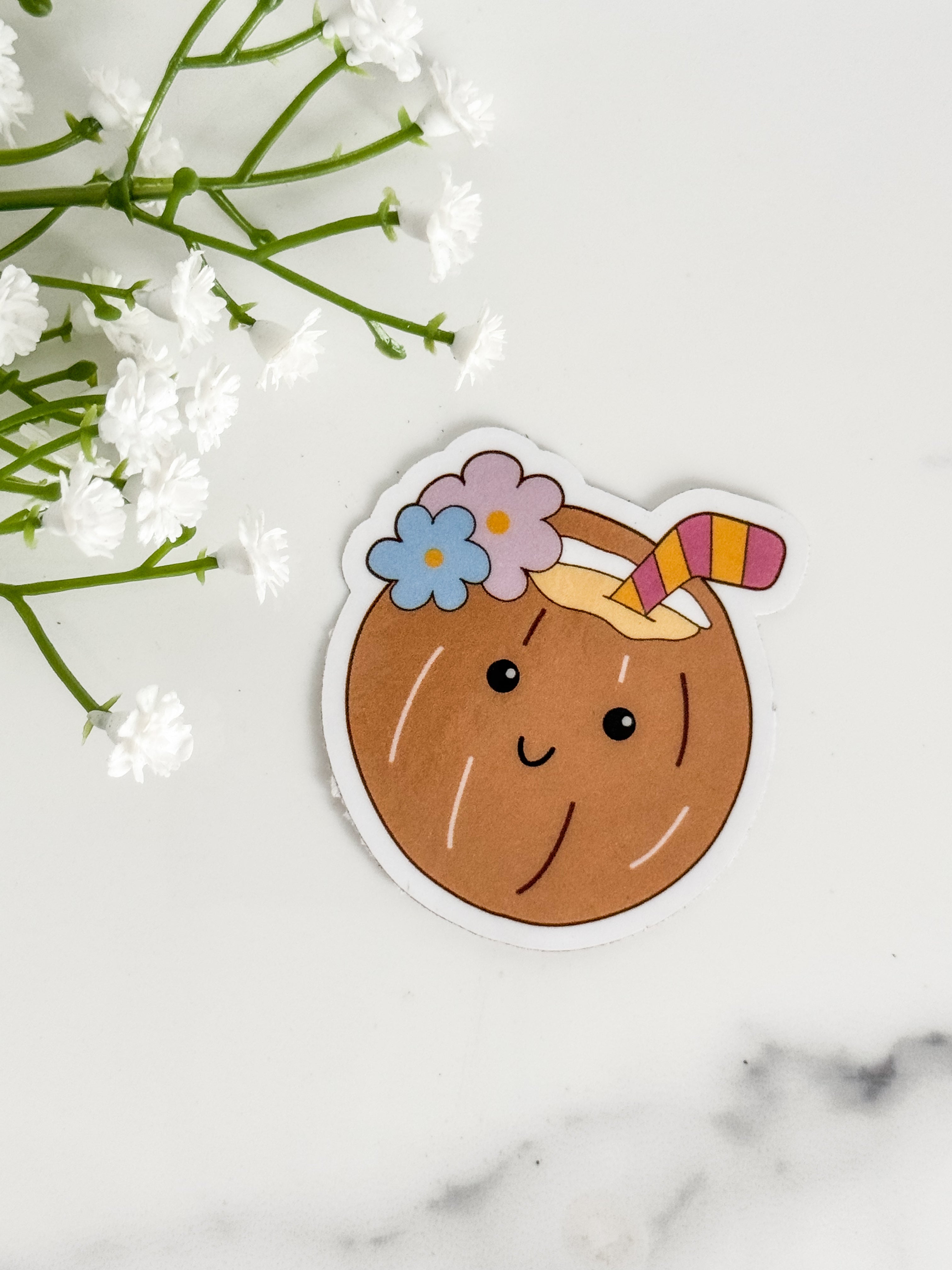 Coconut Sticker