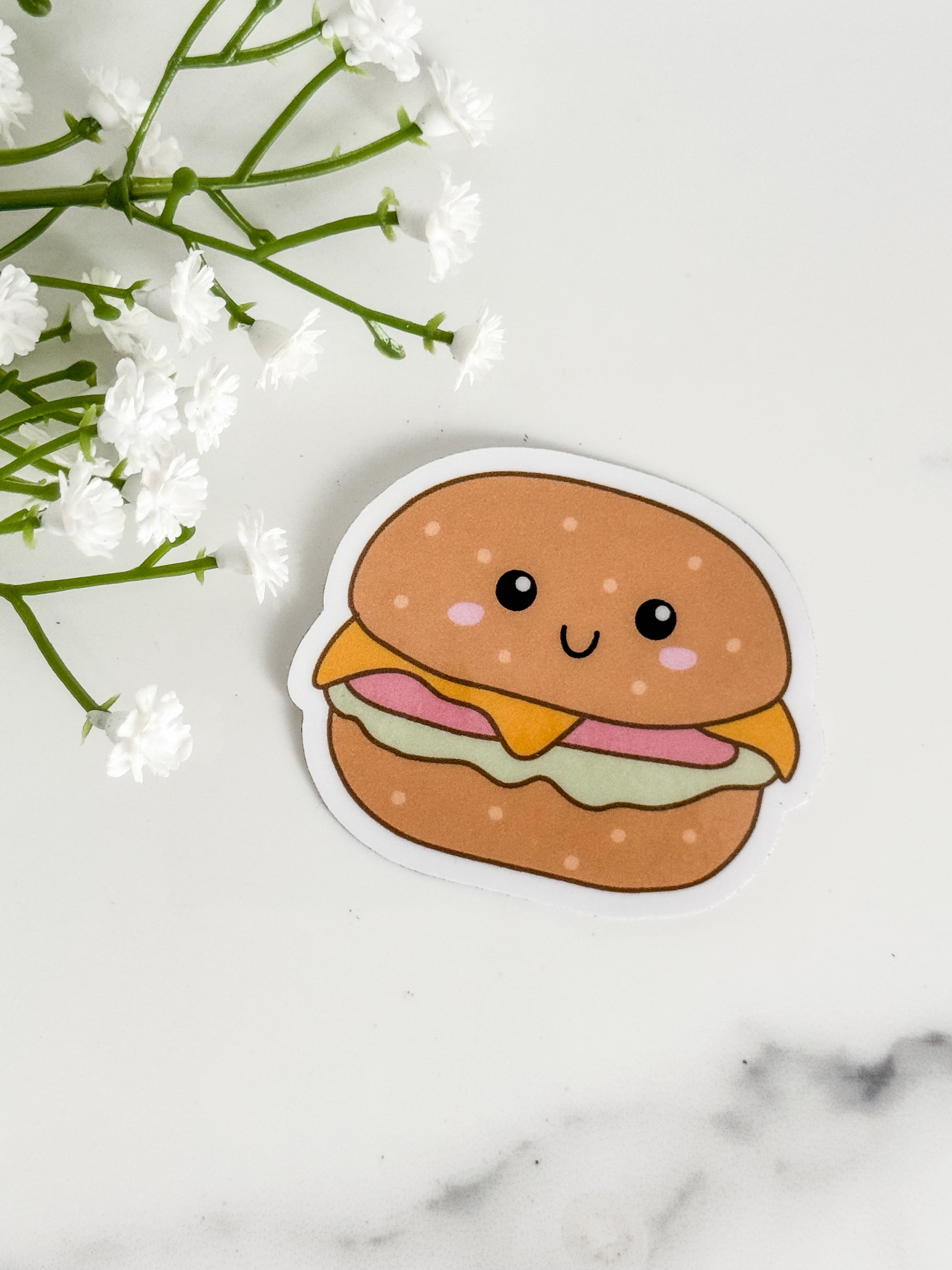 Burger Sticker