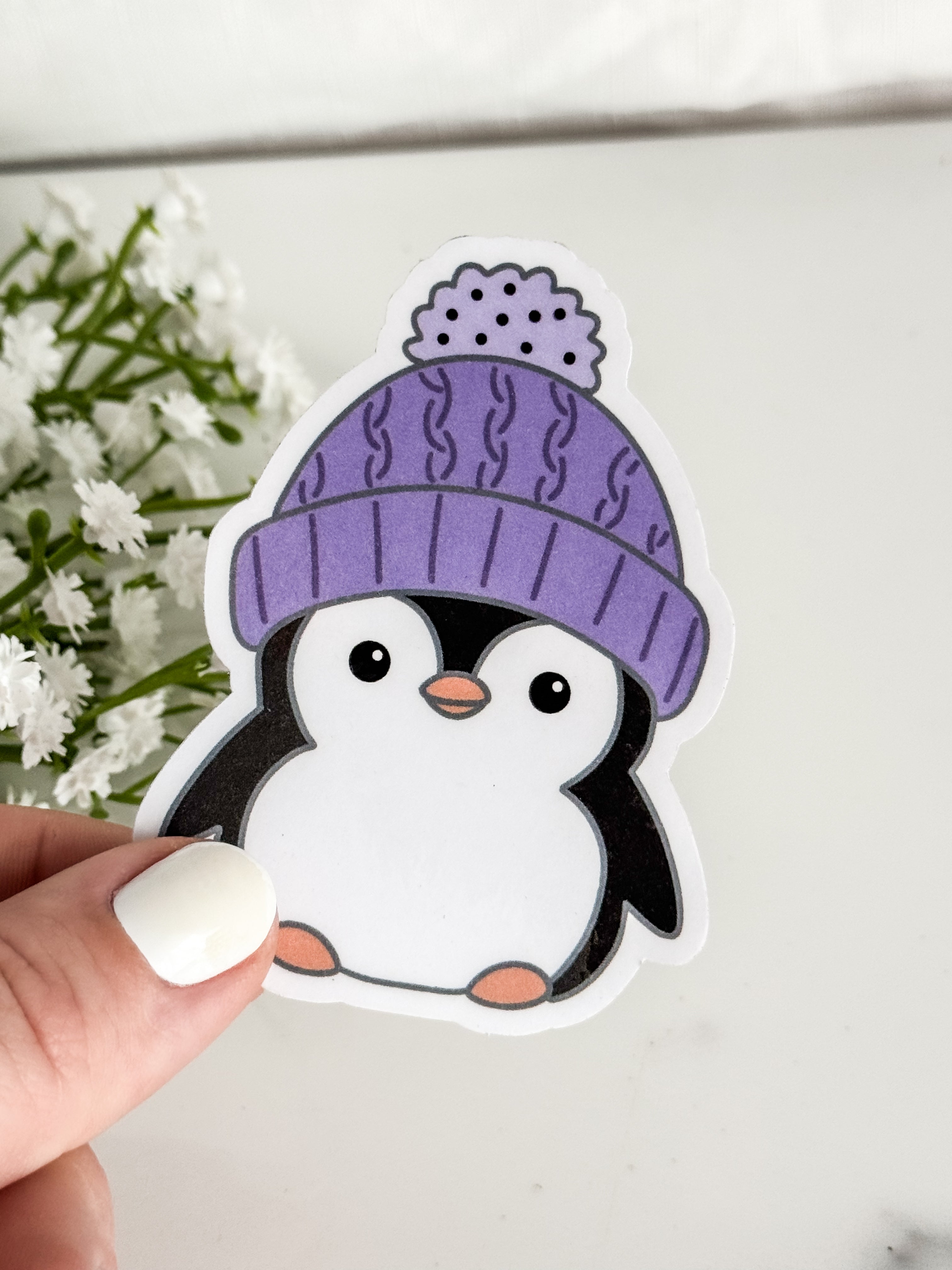 Beanie Penguin Sticker