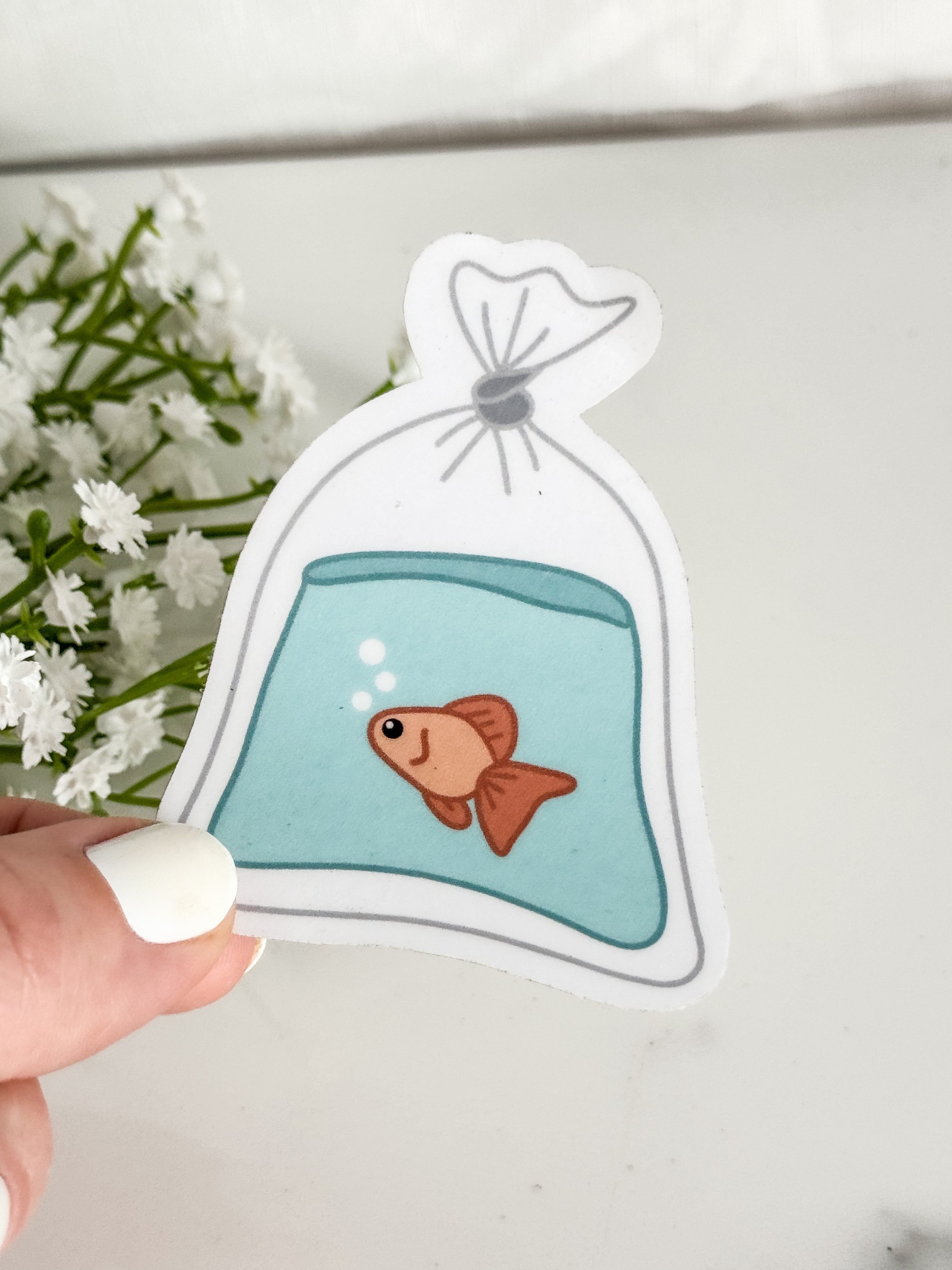 Fish In Bag Sticker