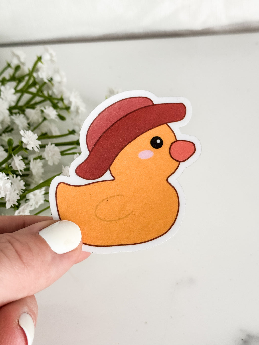 Cowboy Duck Sticker