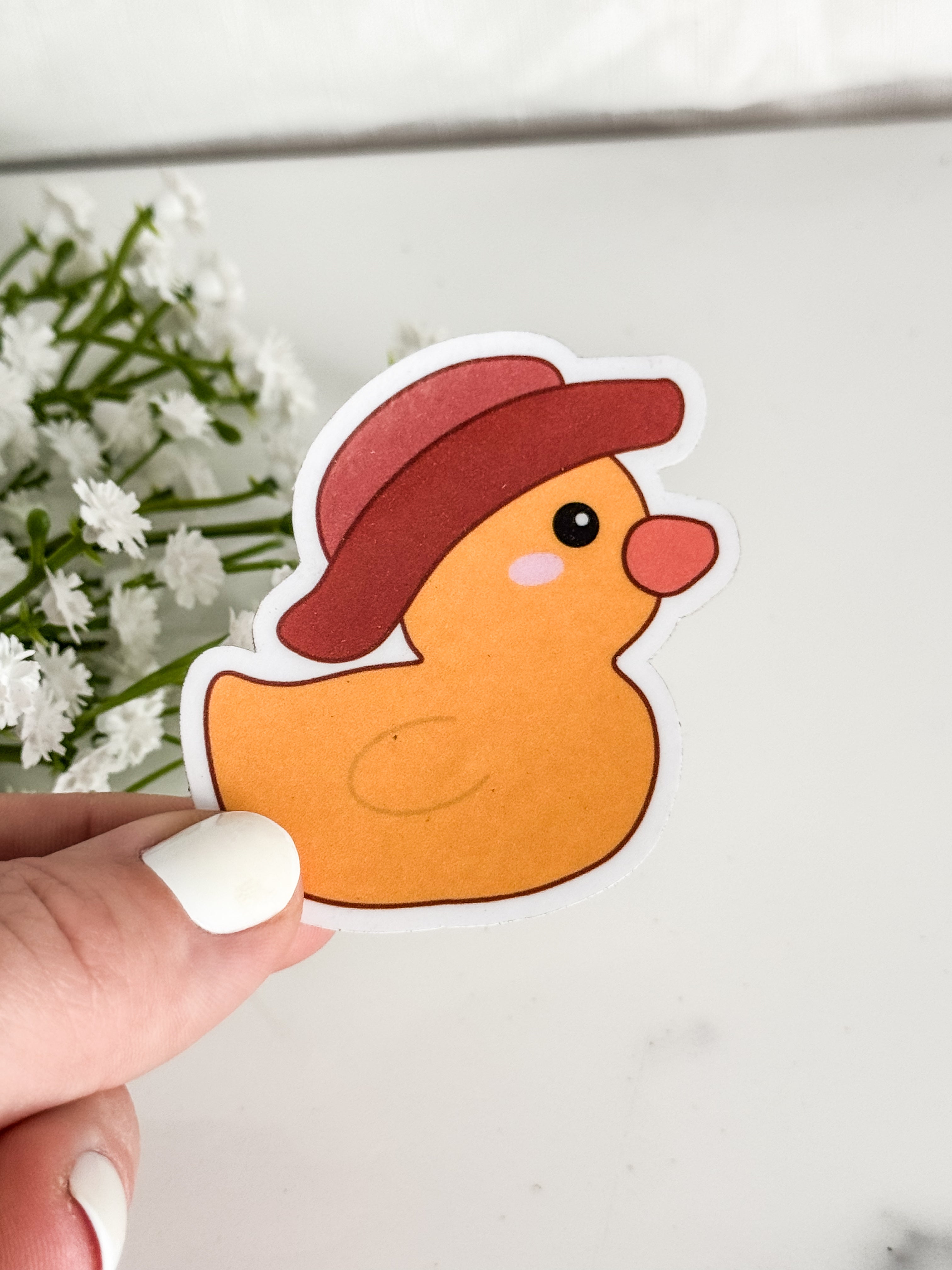 Cowboy Duck Sticker