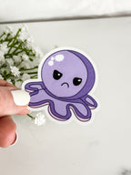 Grumpy Octopus Sticker