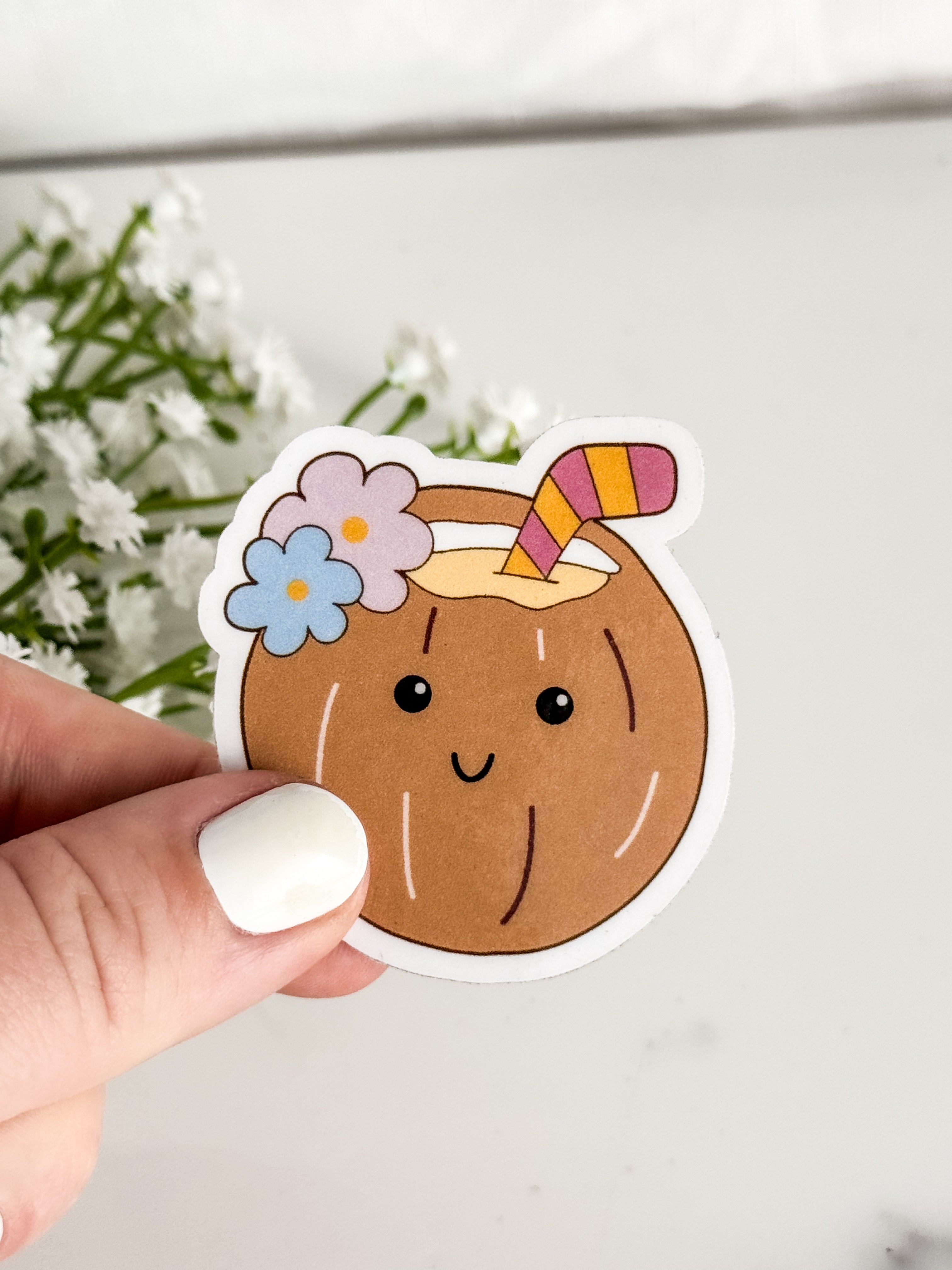 Coconut Sticker