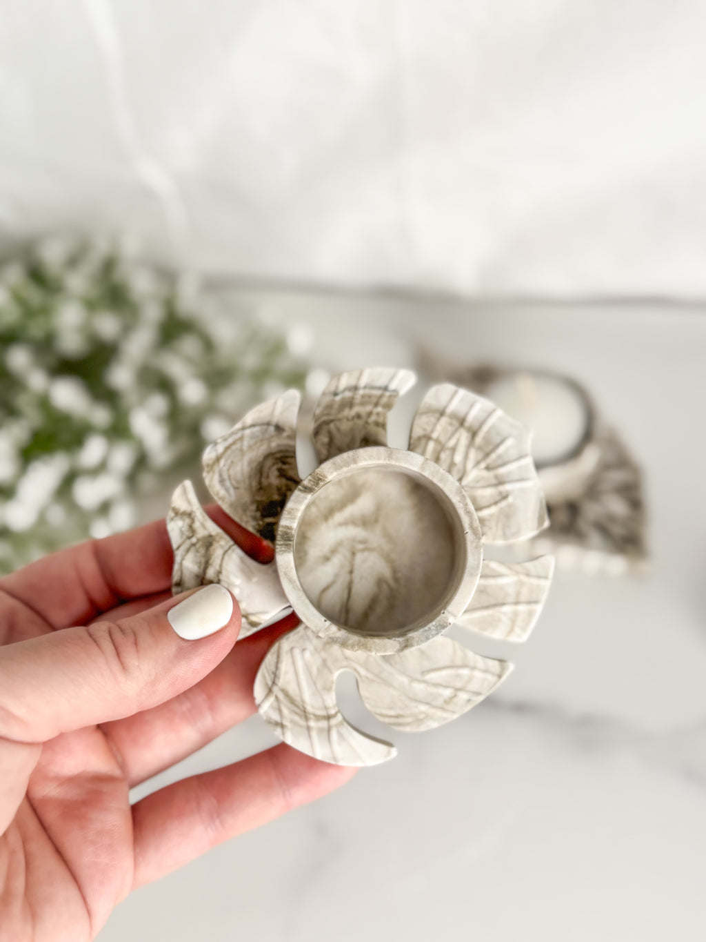 Leaf Tea Light Holders